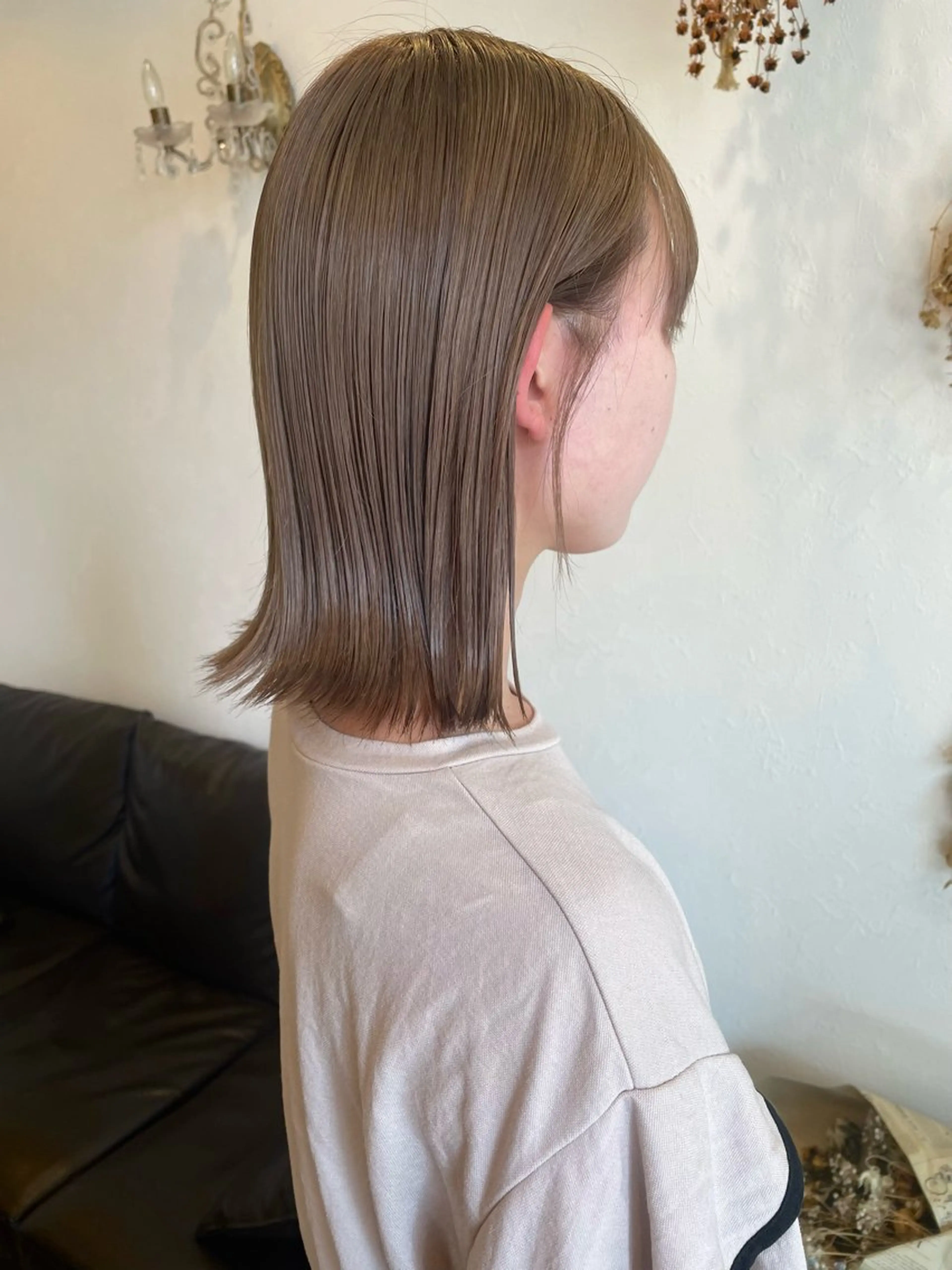 ミディアム カラー ベージュカラー ミルクティーベージュ ヘアカラー m ā l o.🌷 サカモトマイコのヘアスタイル