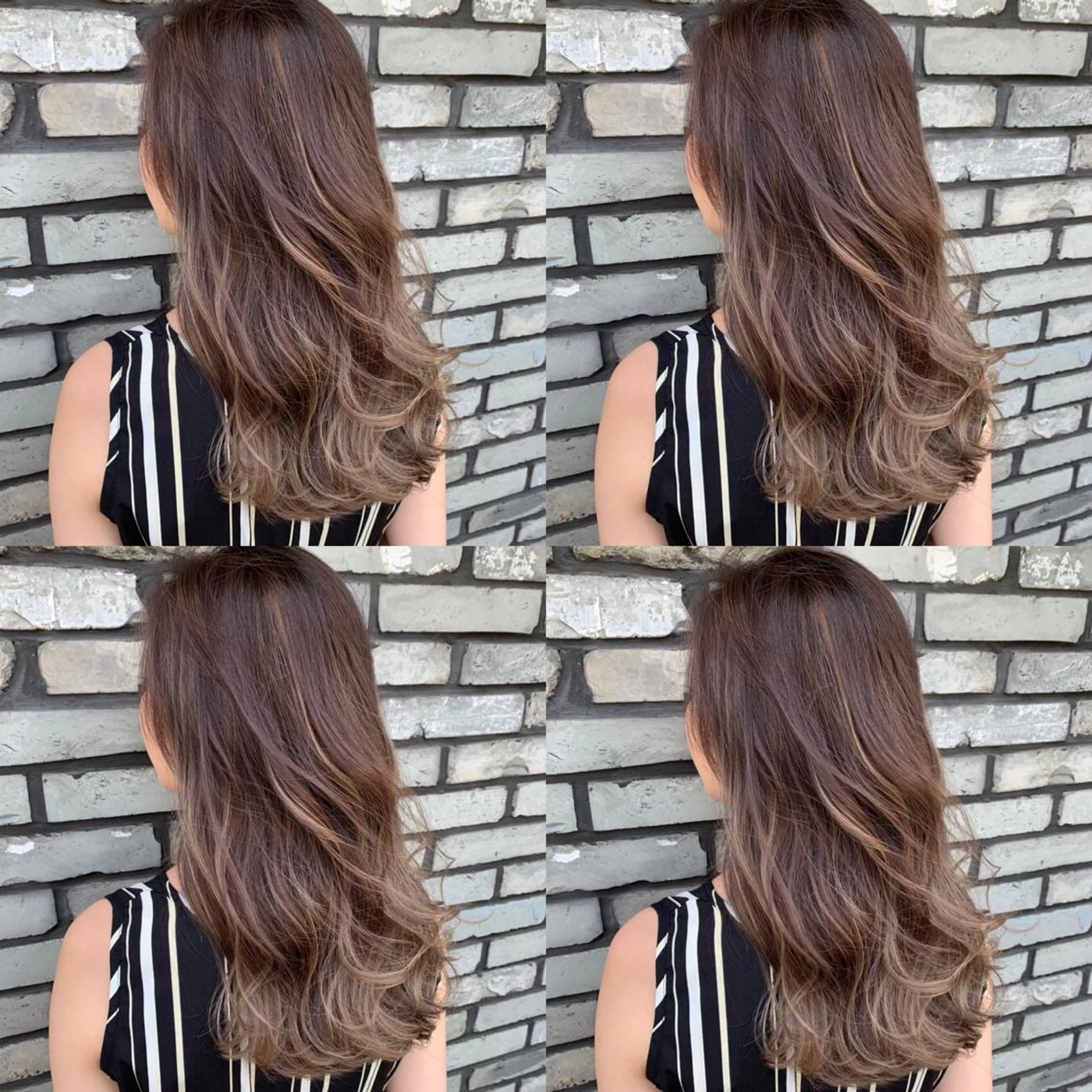 ロング カラー 透明感カラー ハイライトカラー ハイライト ヘアカラー 似合わせ/ブリーチ カラー.岡田友仁のヘアスタイル