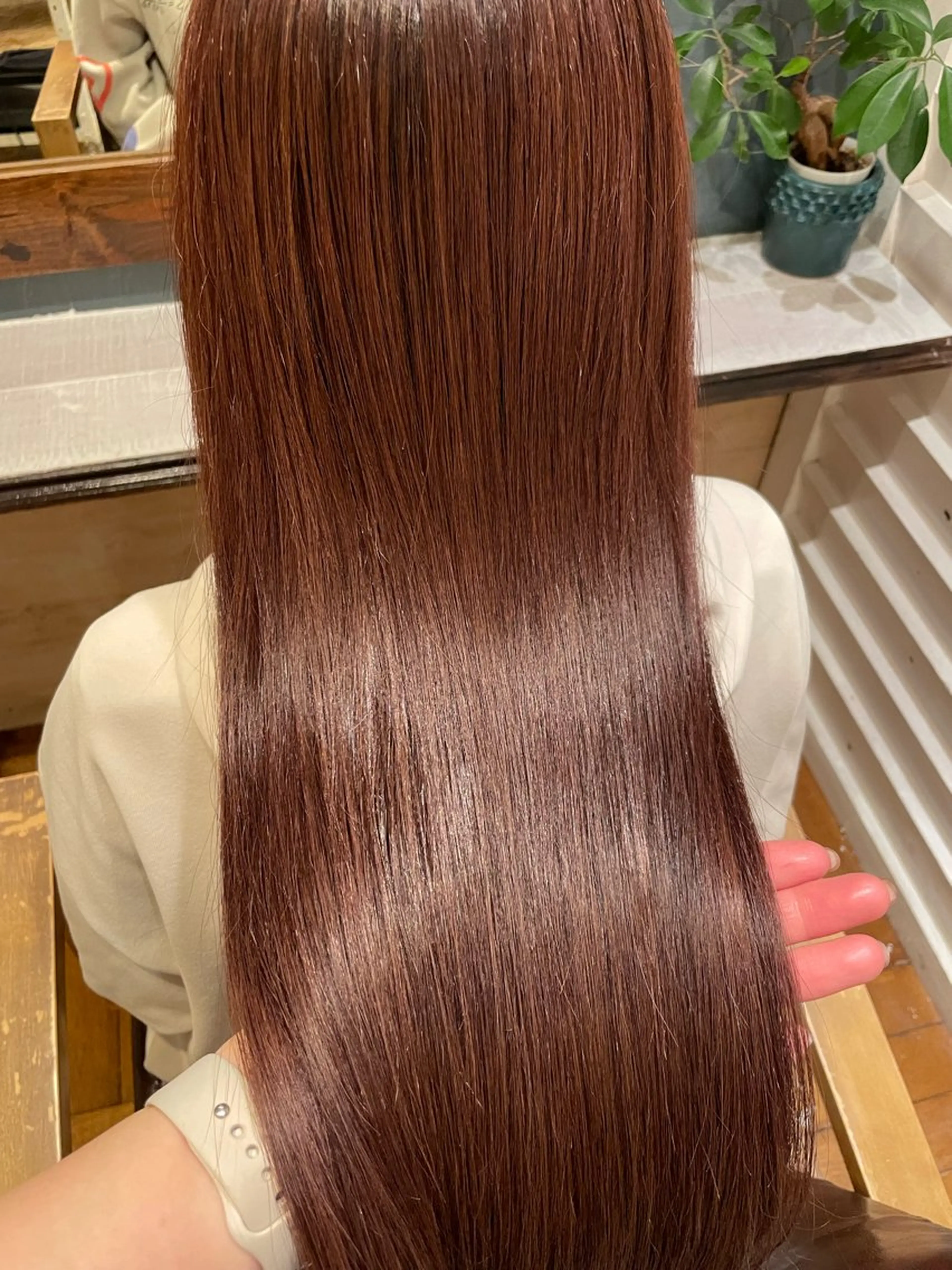 ロング トリートメント カット 縮毛矯正 トリートメント ボブ/縮毛矯正/レイ ヤー♡Natsukiのヘアスタイル