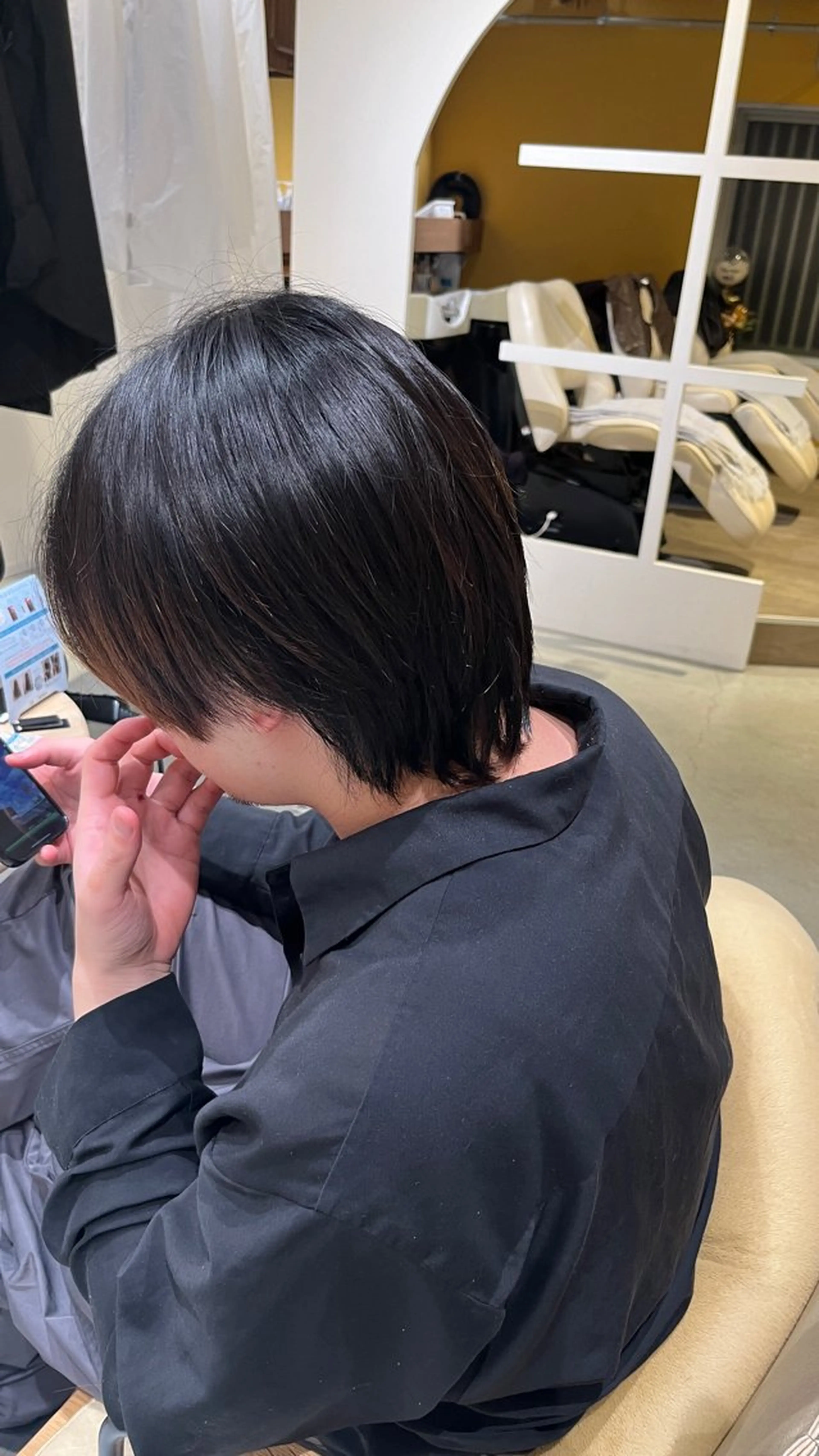 パーマ メンズ 縮毛矯正 カット 縮毛矯正 en't所属・佐藤　ひなの ／艶髪のヘアスタイル