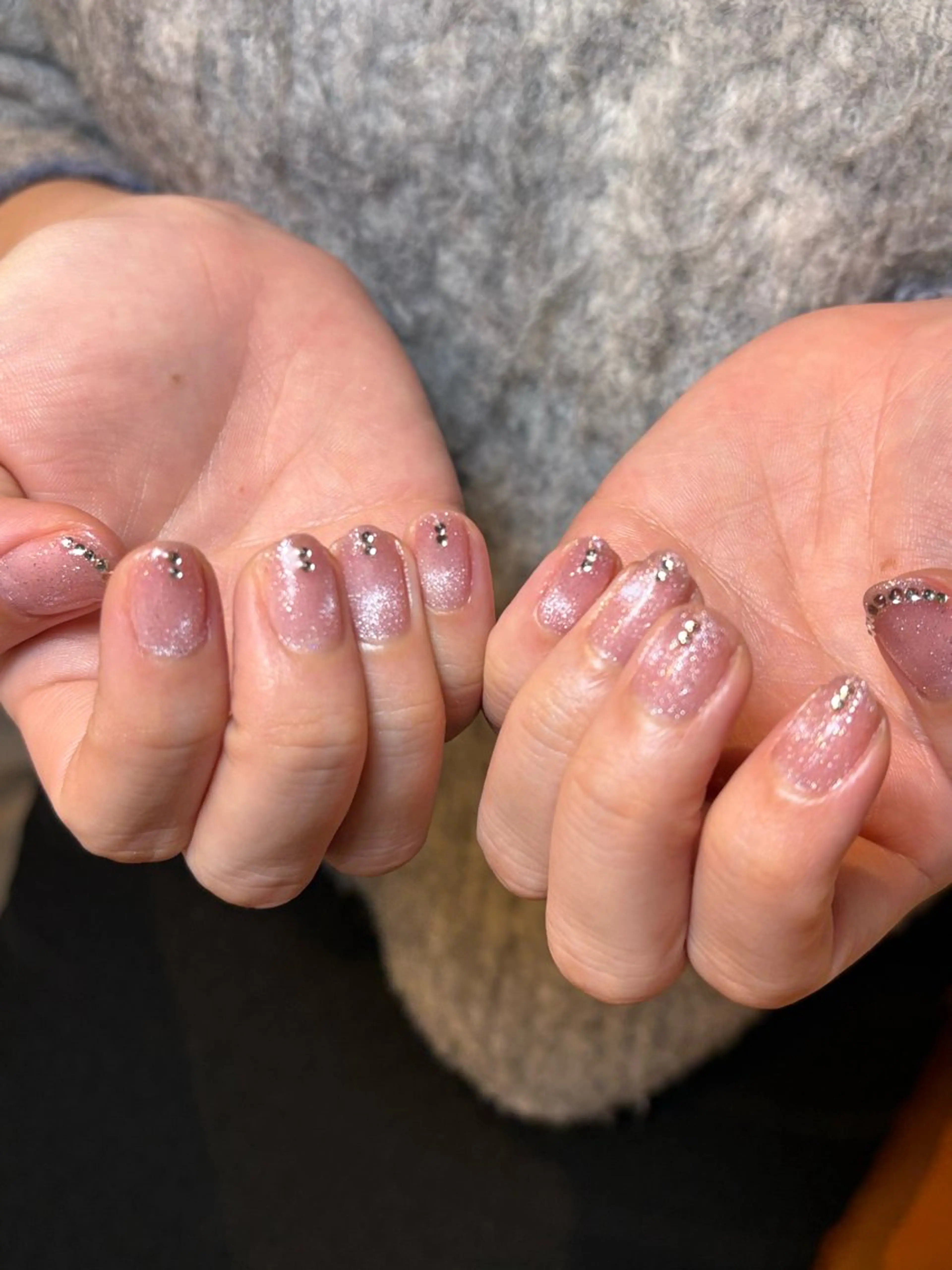 ネイル フラッシュネイル フラッシュマグ マグネットネイル ニュアンスネイル ハンドネイル Kai  nail Mayukoのネイルデザイン