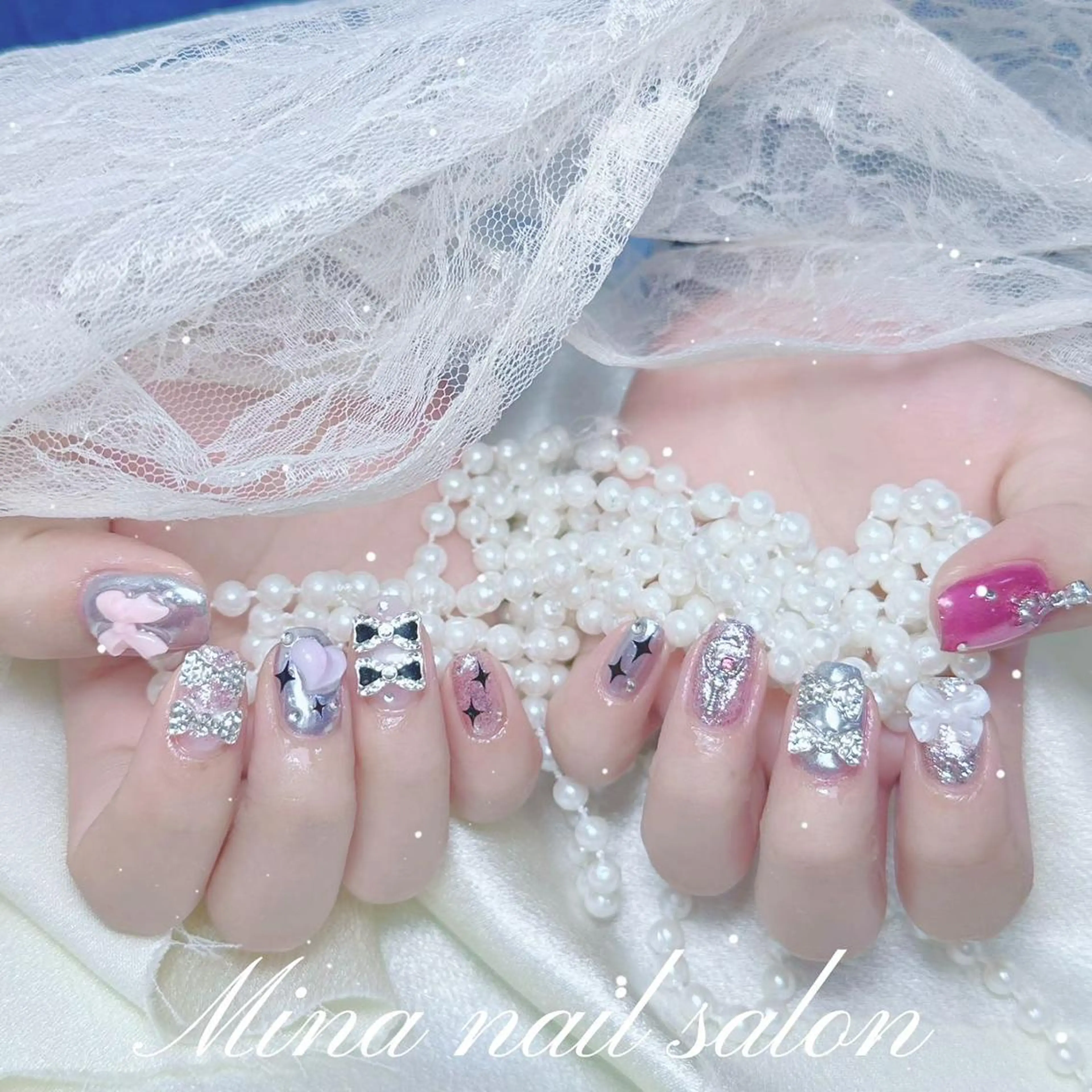 ネイル 🎀ゆうず 𝜗𝜚 ྀིのネイルデザイン