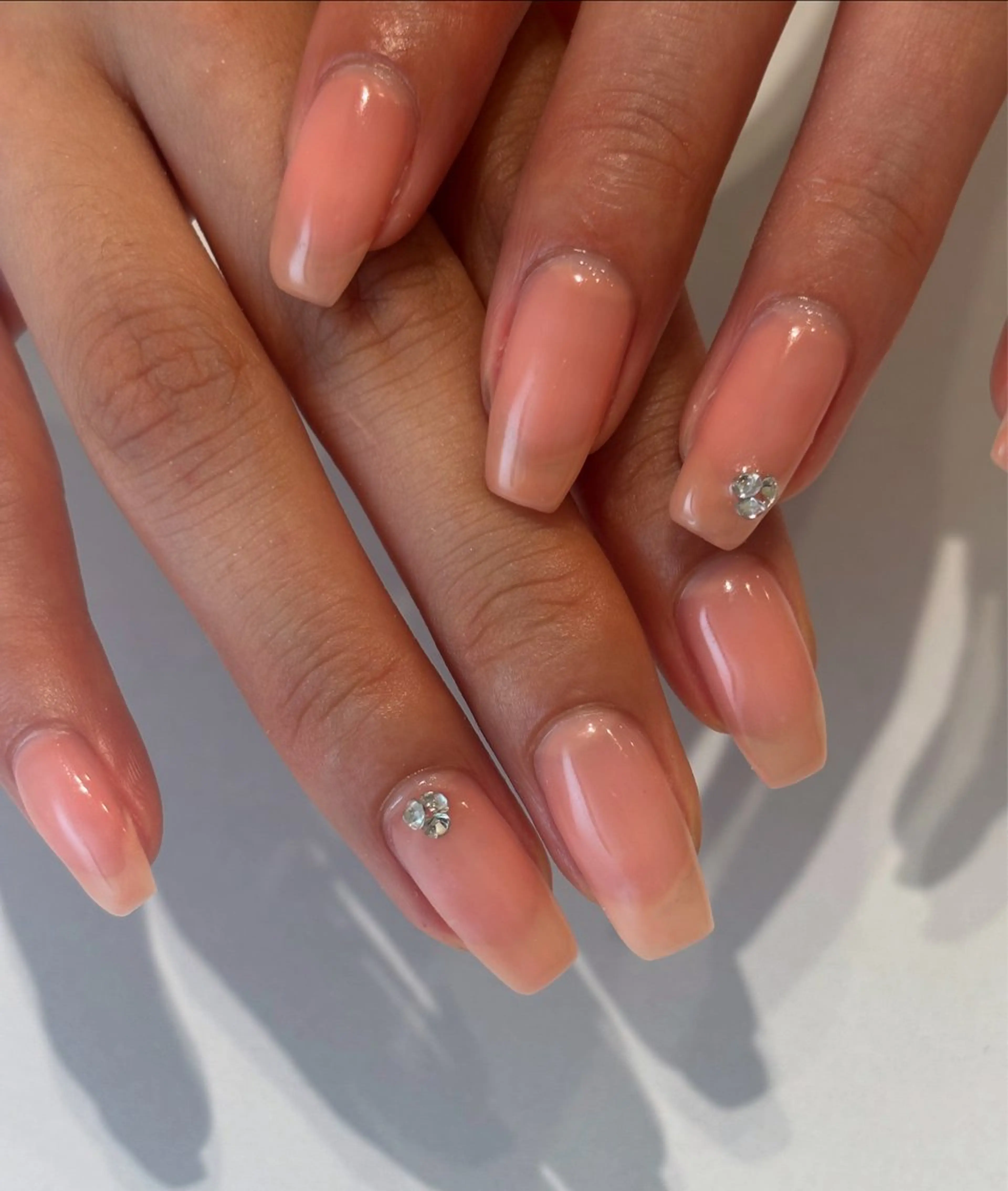 ネイル オフィスネイル ストーンネイル ハンドネイル Ann nailのネイルデザイン