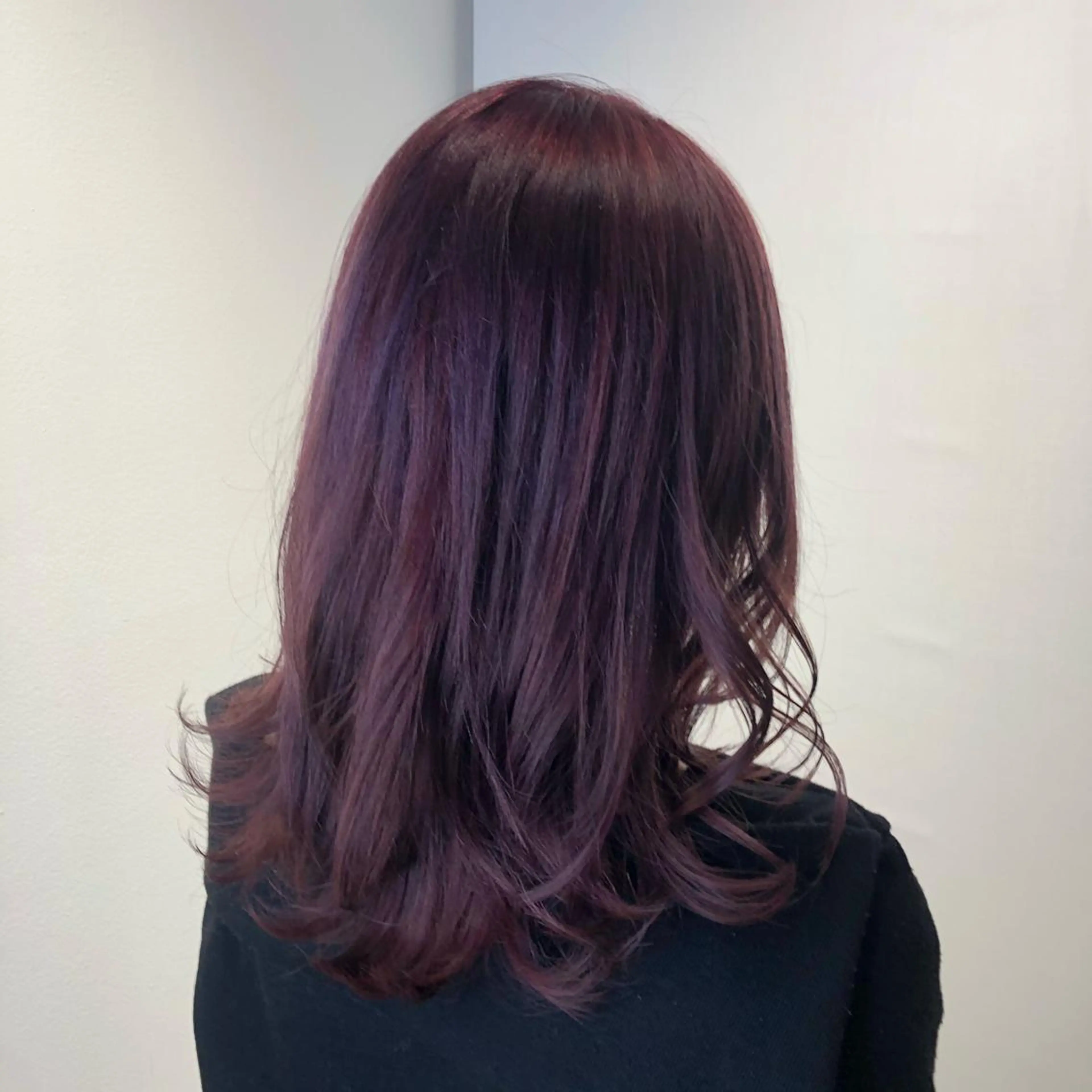 カラー バイオレットカラー 透明感カラー 古山 結季🌙🖤のヘアスタイル