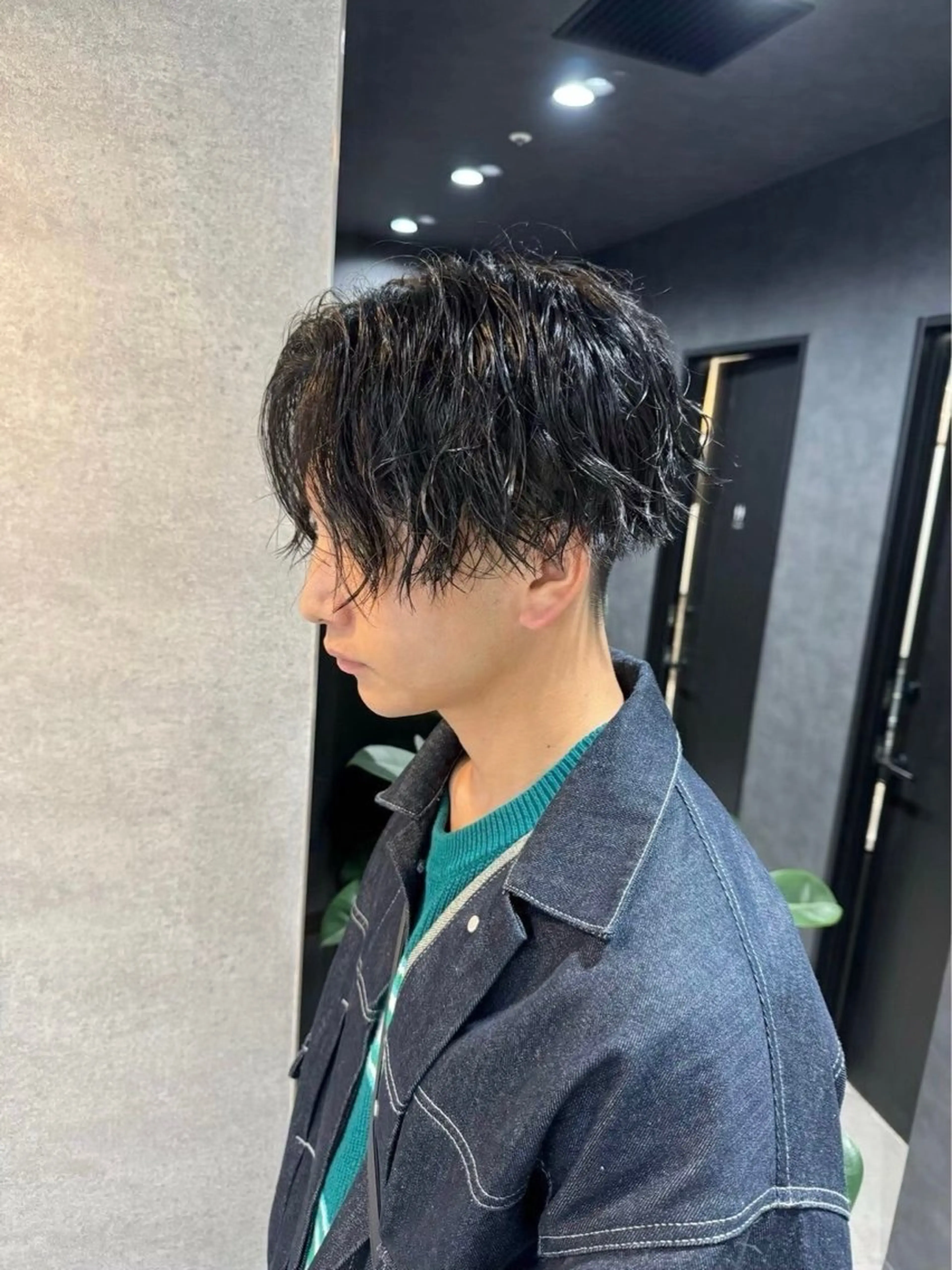 パーマ メンズ 渋谷サーフカール アメカジ美容師のヘアスタイル