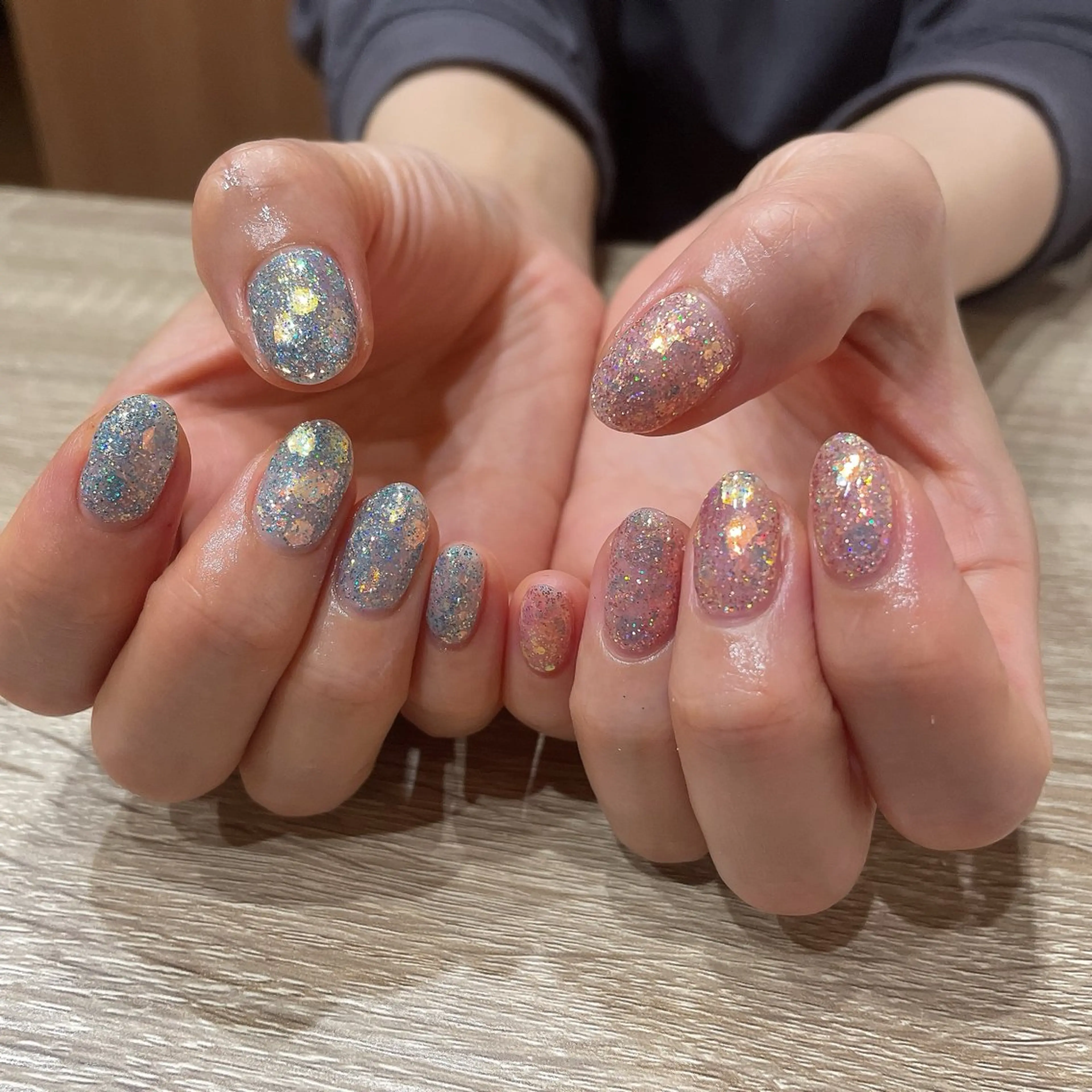 ネイル ラメ(グリッター) ハンドネイル liberté🫧 新小岩のネイルデザイン