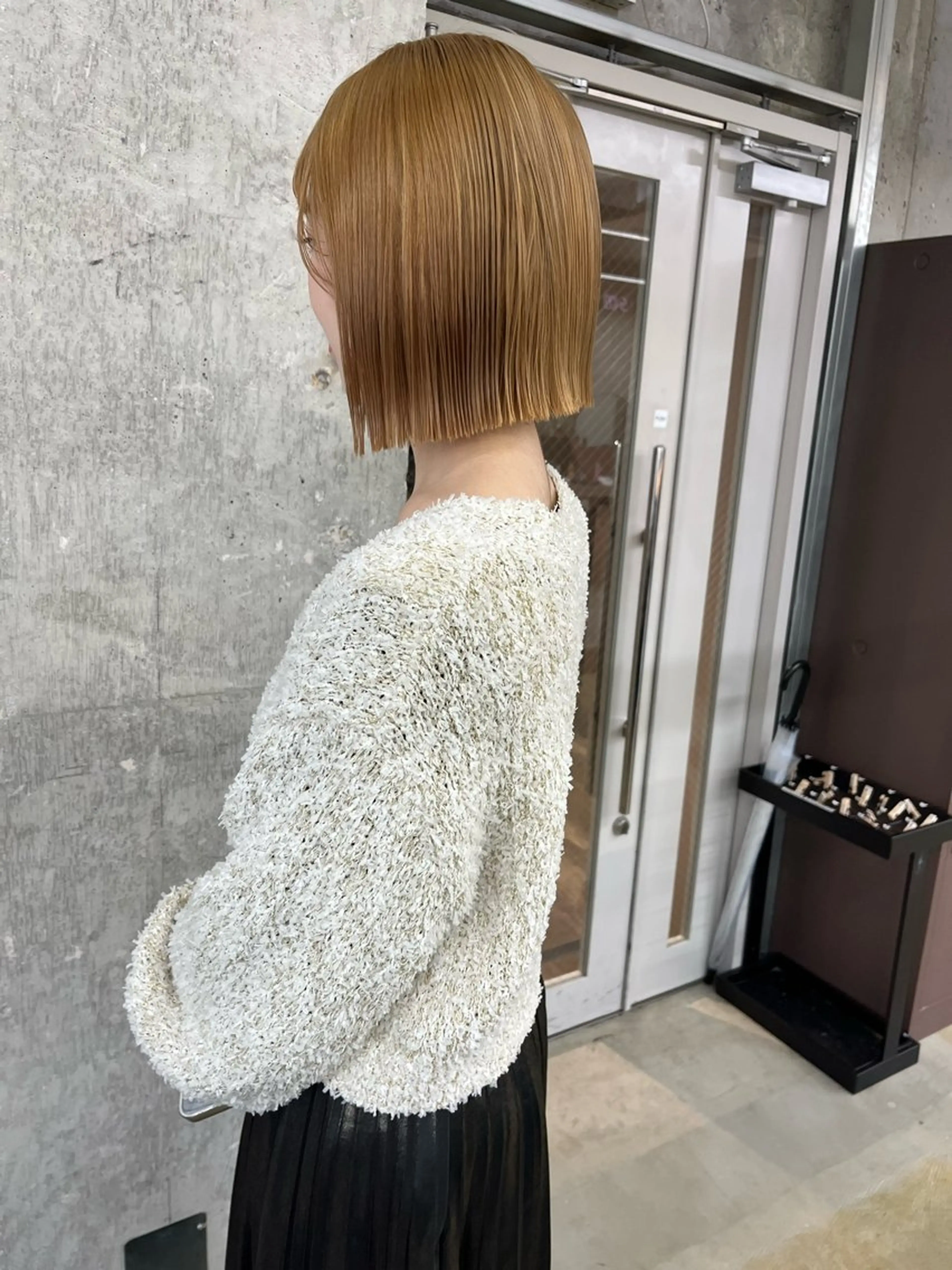 ミディアム カラー カット ヘアカラー トリートメント 小木曽智美 /ボブ/ショートのヘアスタイル