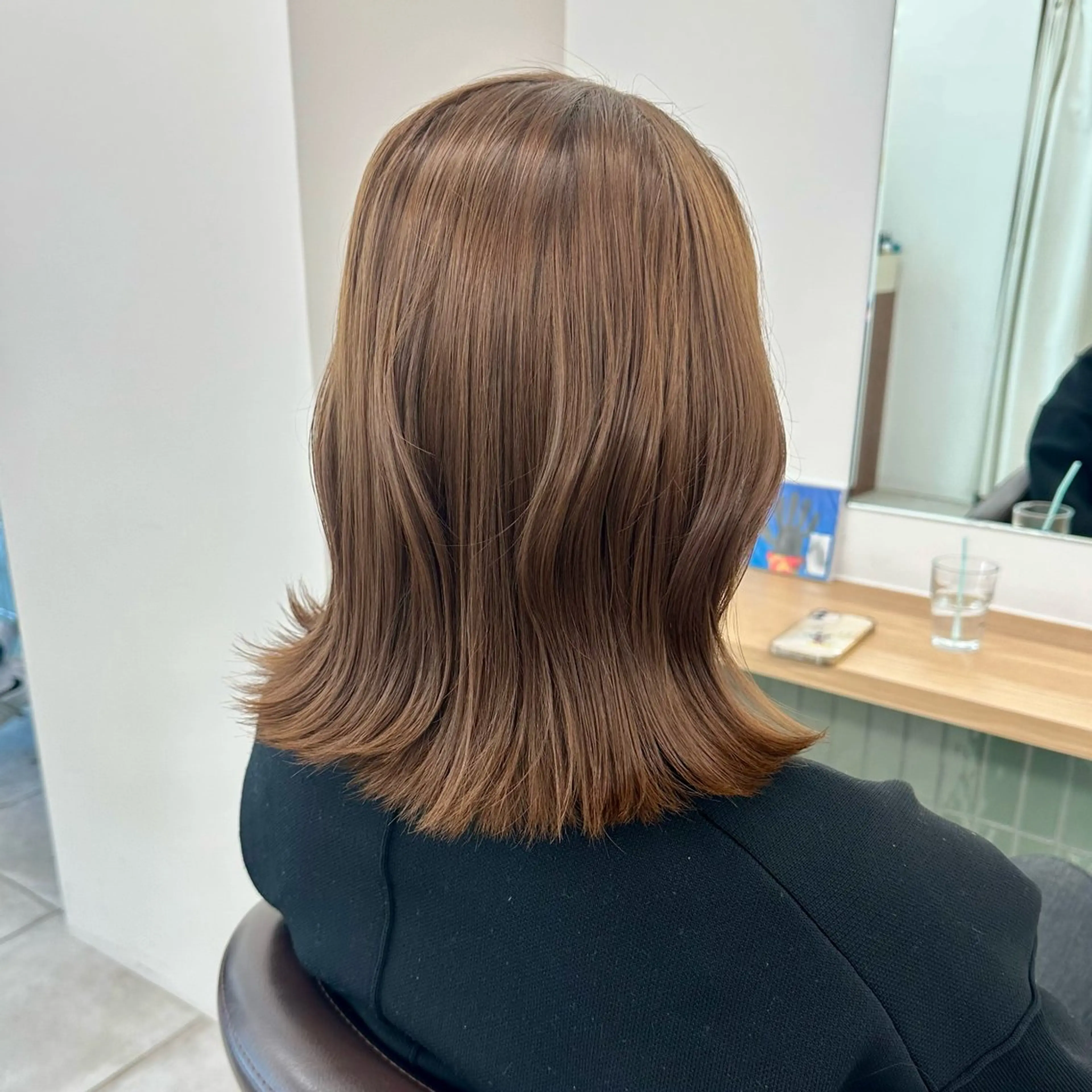 ミディアム カラー カット ヘアカラー トリートメント ブリーチなし/レイヤ ー特化🌈Tommyのヘアスタイル