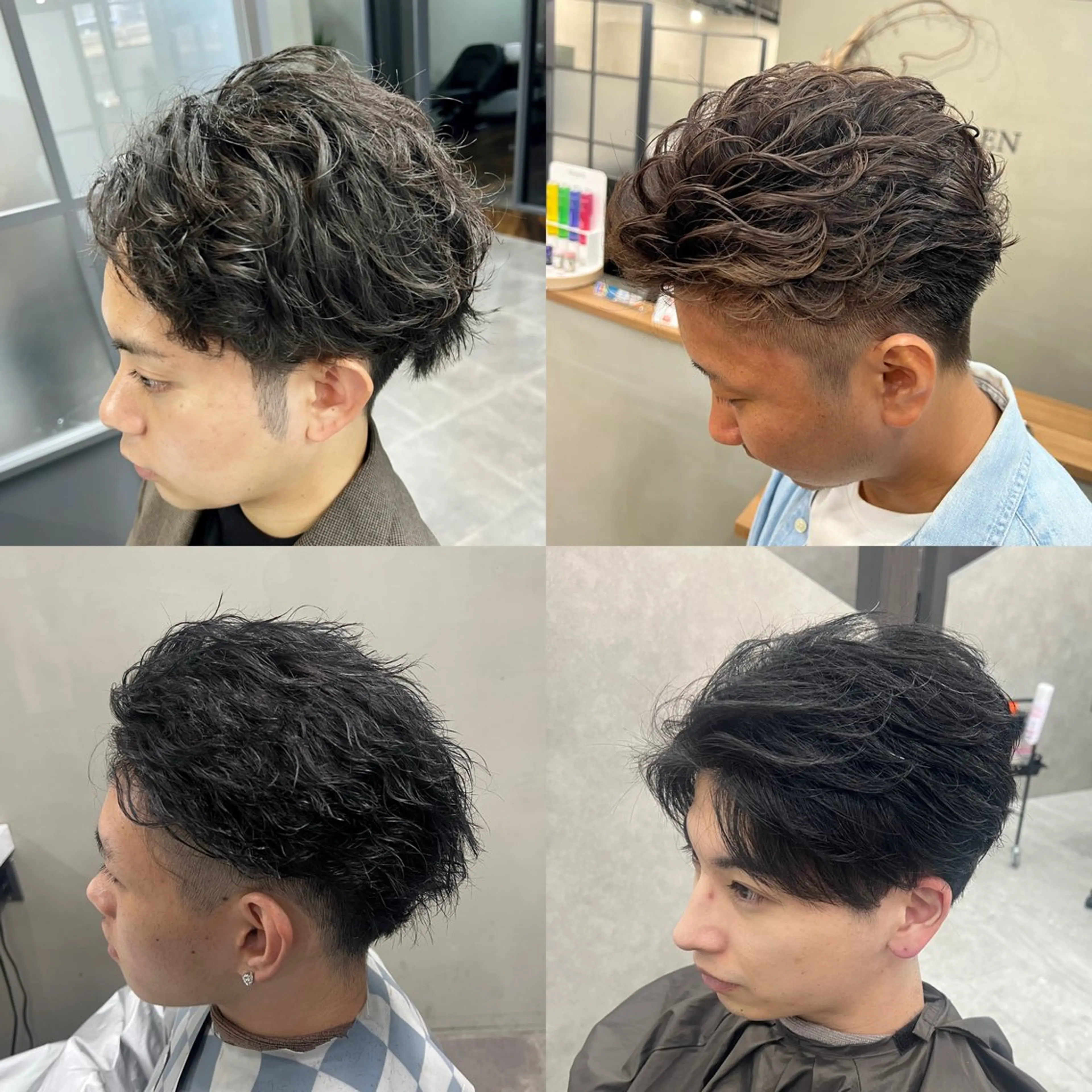 【ミニモメンズ限定🎁】ケアパーマ➕似合わせメンズカット➕2stepトリートメント✨️の写真