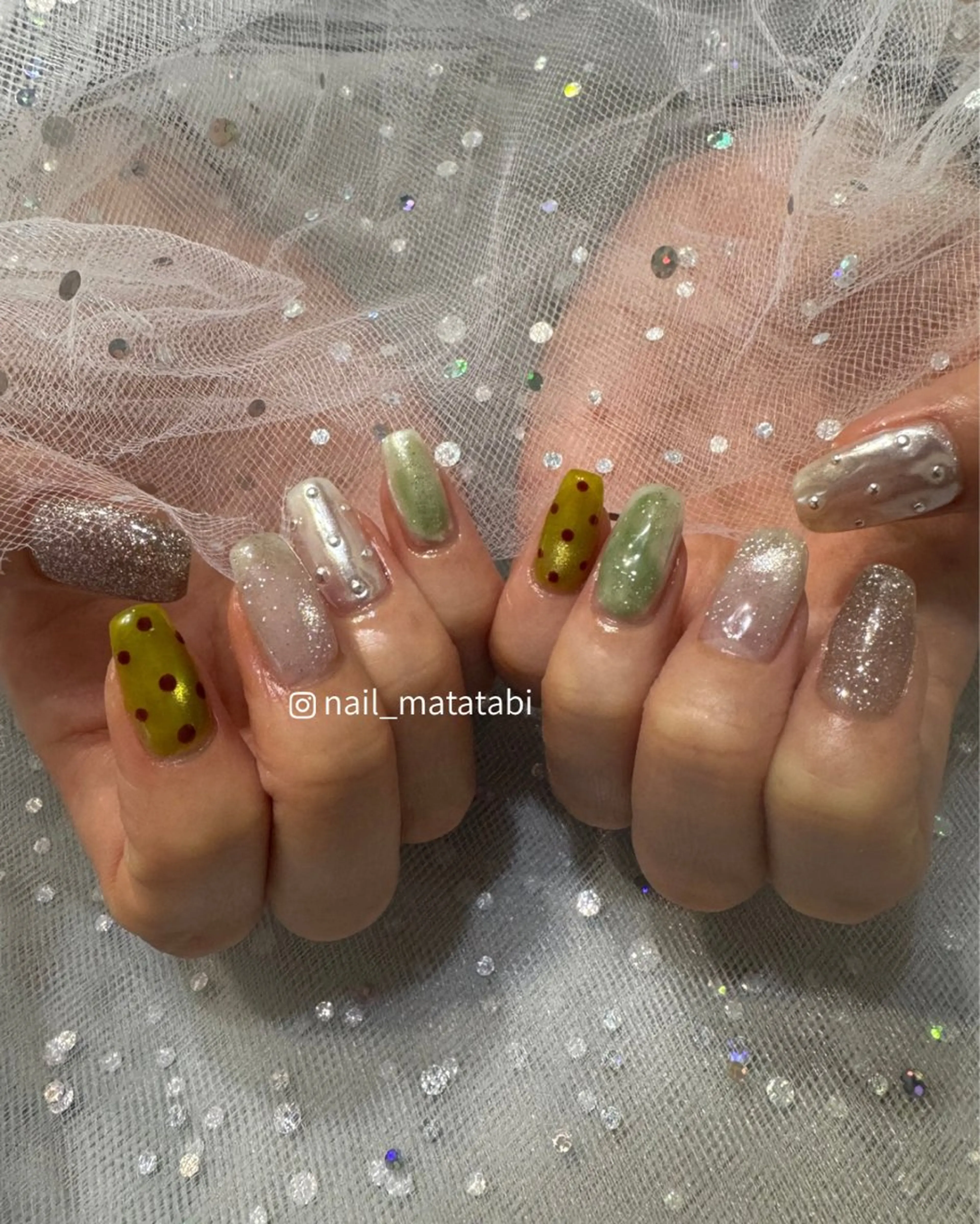 ネイル 冬ネイル ハンドネイル MATATABI. kumiのネイルデザイン