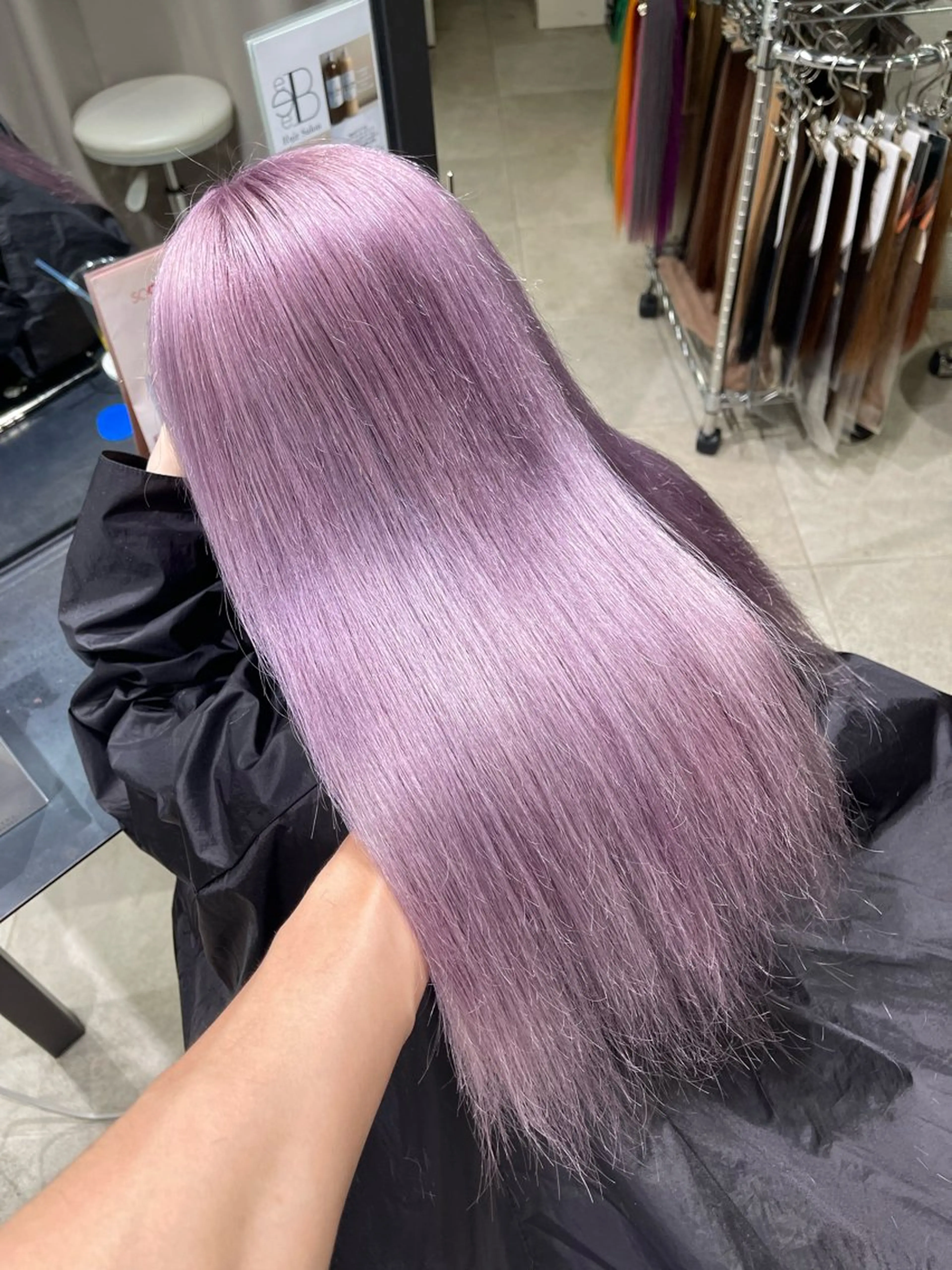 ロング エクステ ハイライト カット ヘアカラー トリートメント ブリーチ🔥ベージュ /グレー/daikiのヘアスタイル