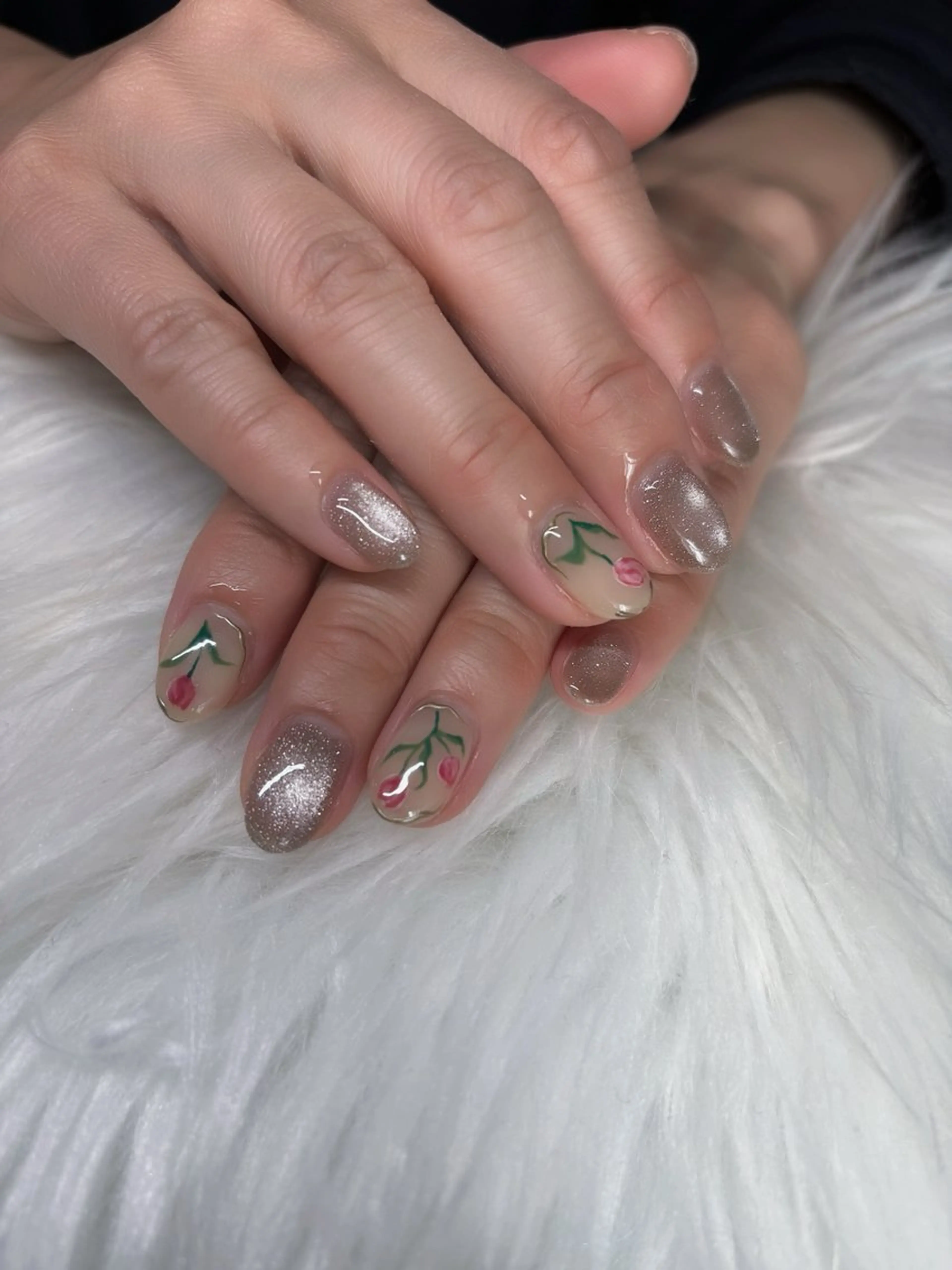 ネイル ハンドネイル Nail room Cé所属・china 🌙.・+のネイルデザイン