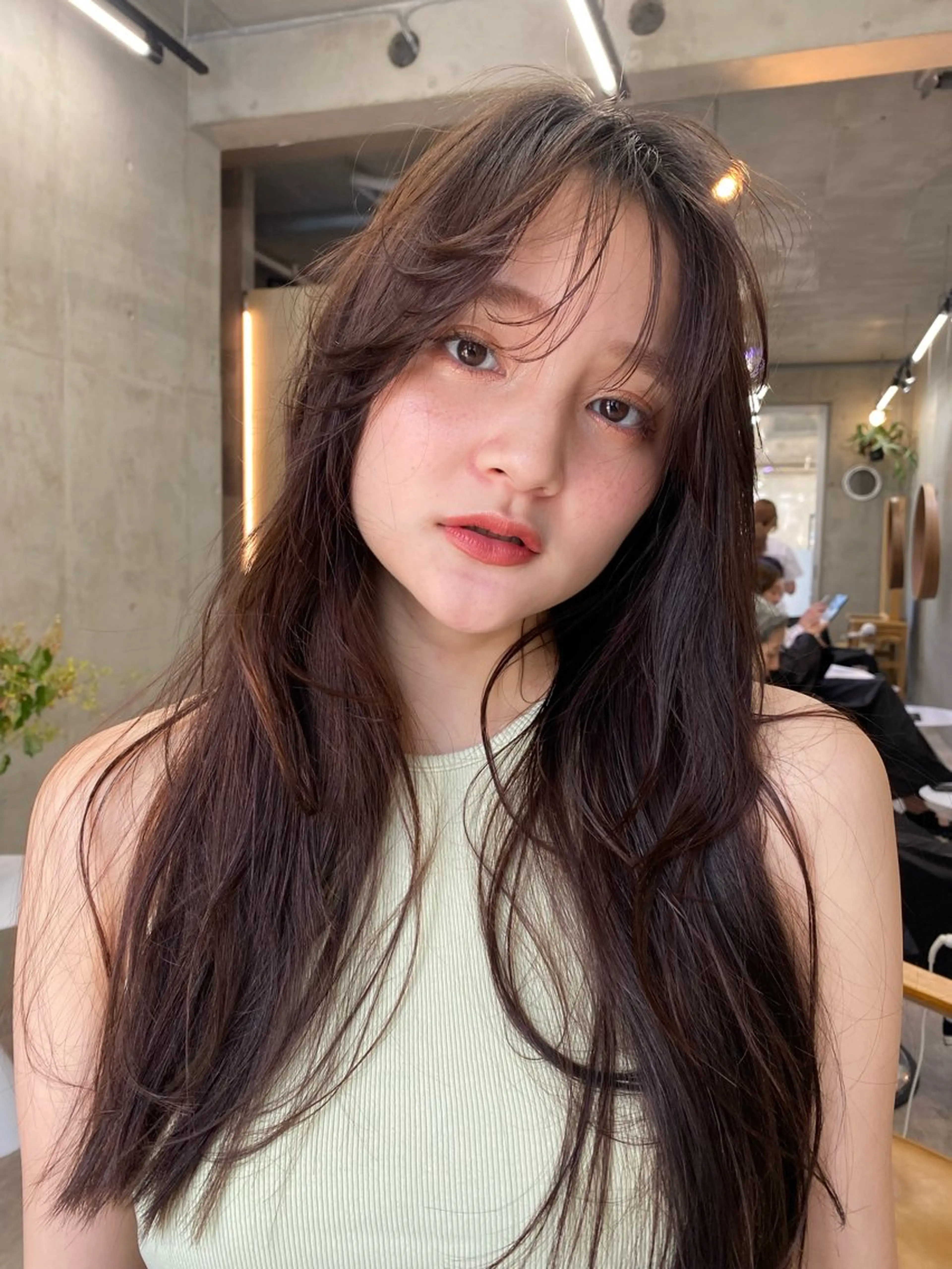 ロング カラー ブラウンカラー カット カットモデル募集中 ／HARUKA🎀のヘアスタイル