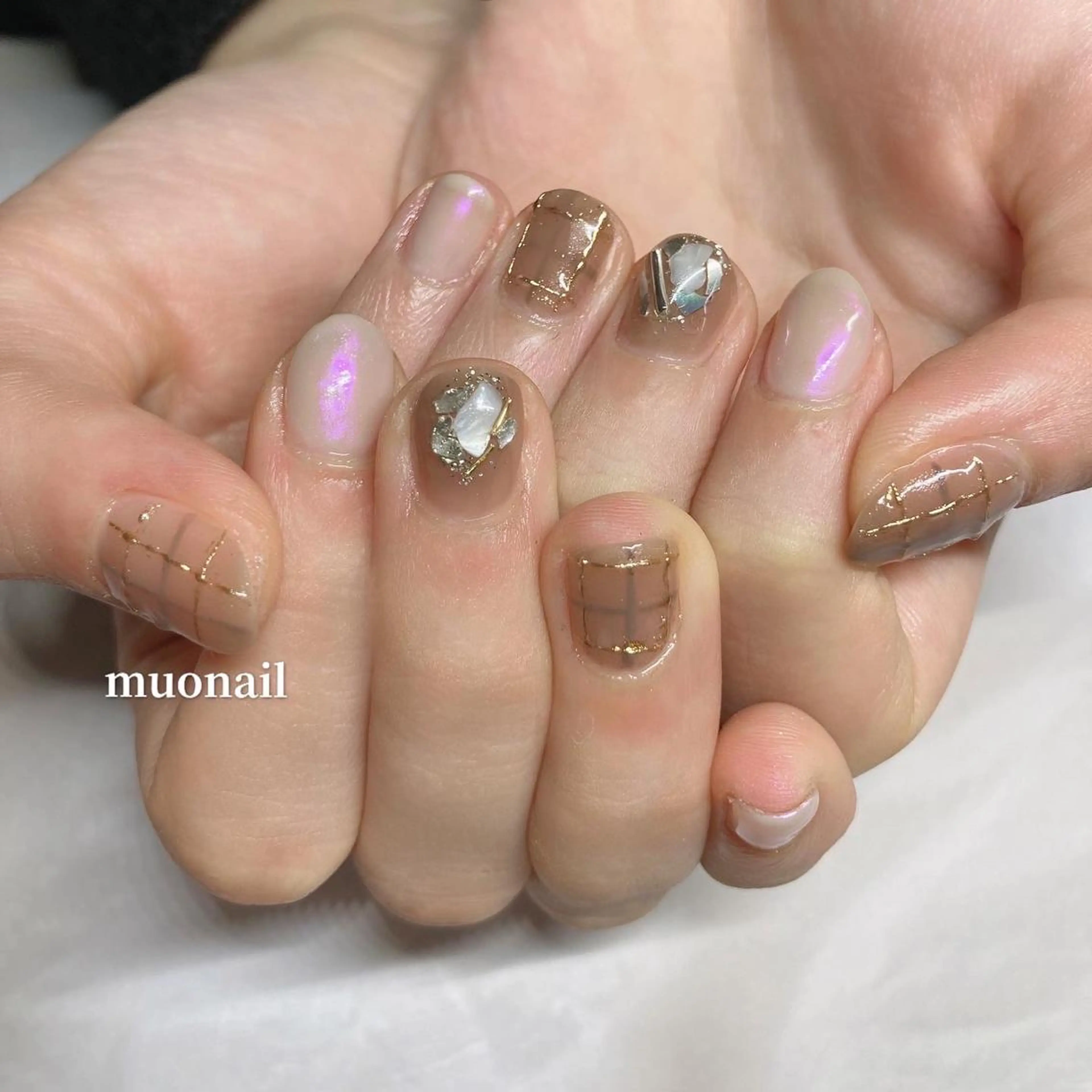 ネイル オーロラネイル 中川 ほののネイルデザイン