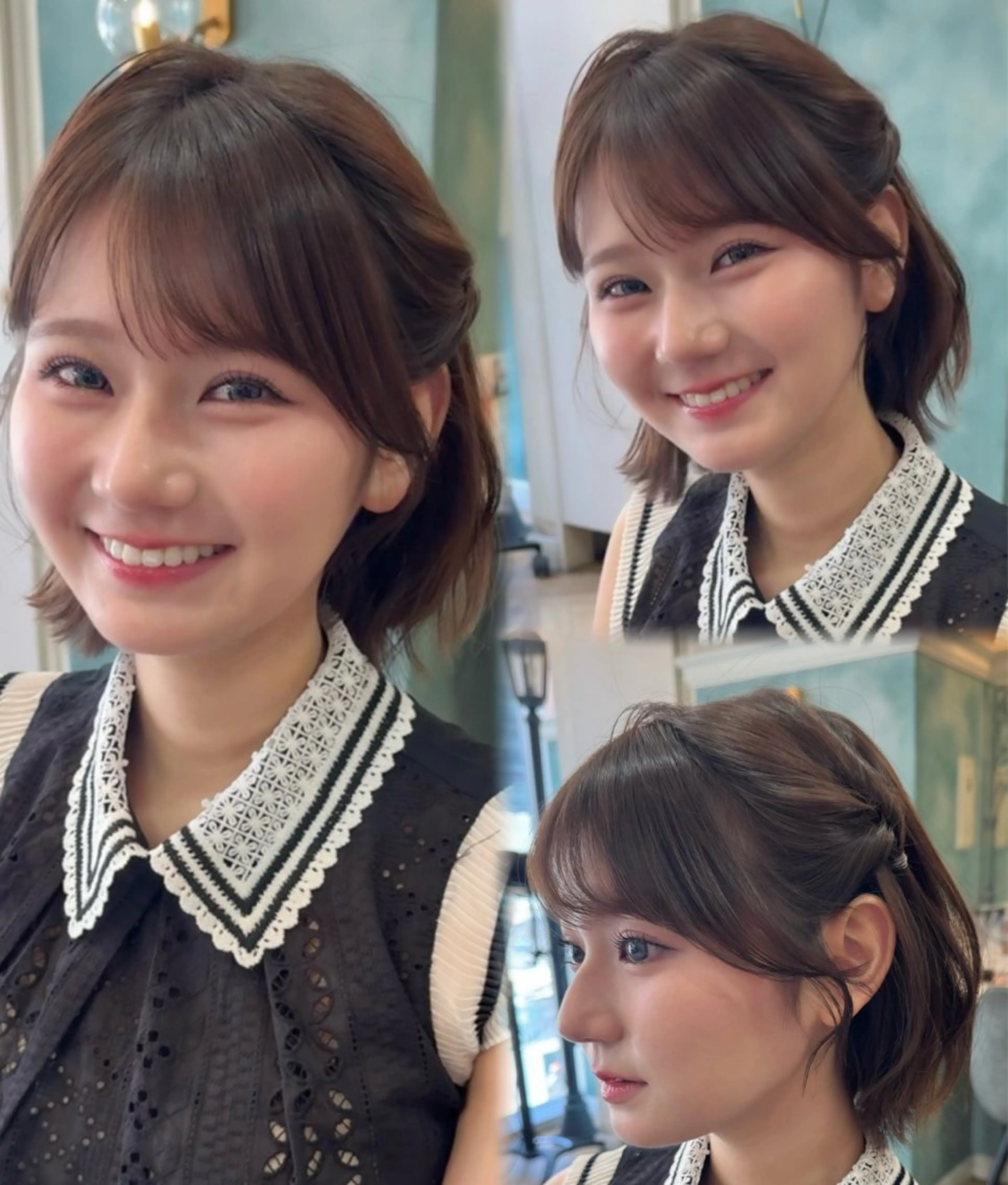 ショート ヘアアレンジ ボブ ボブ/透明感カラー /艶髪/しなる🌷のヘアスタイル