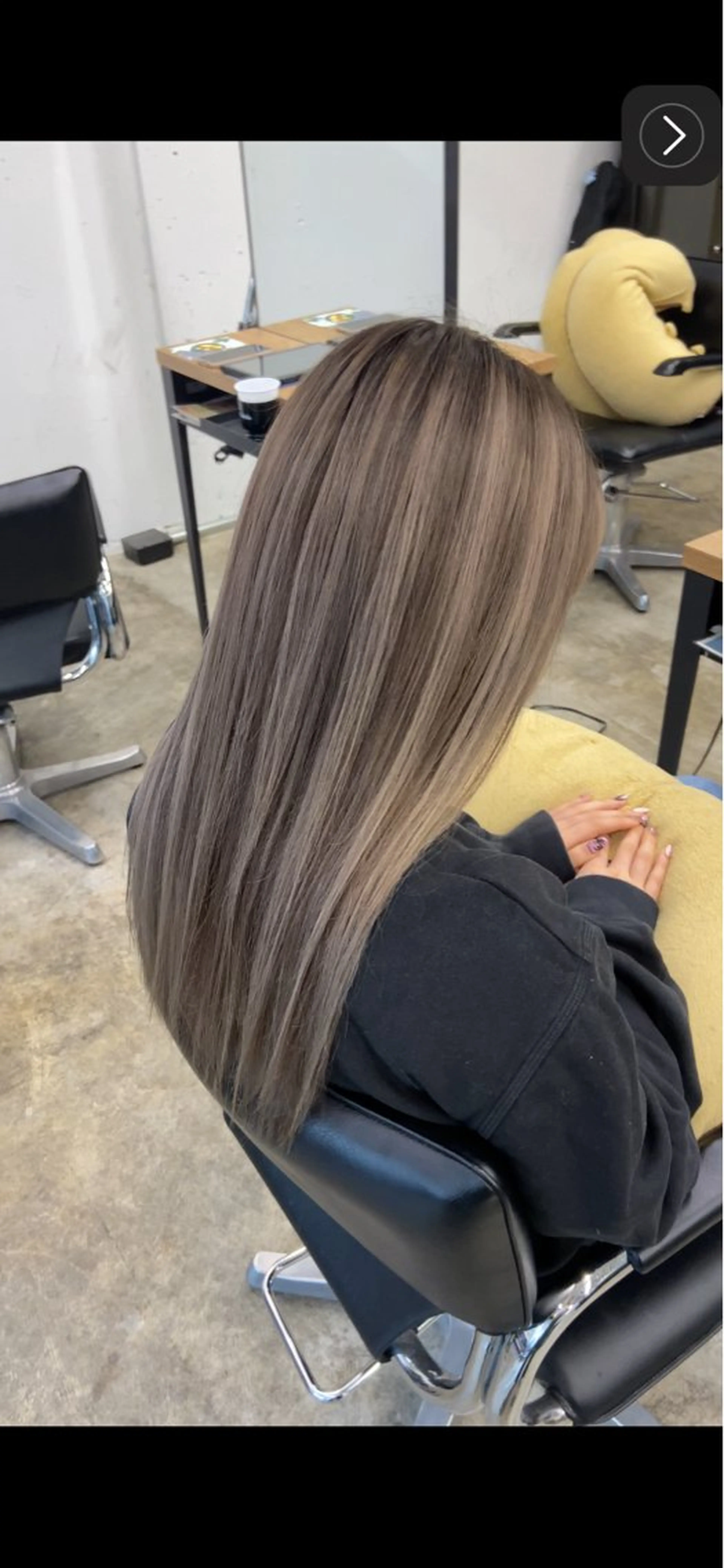 ロング カラー ブリーチ EGAO /藤沢/海外ヘアのヘアスタイル