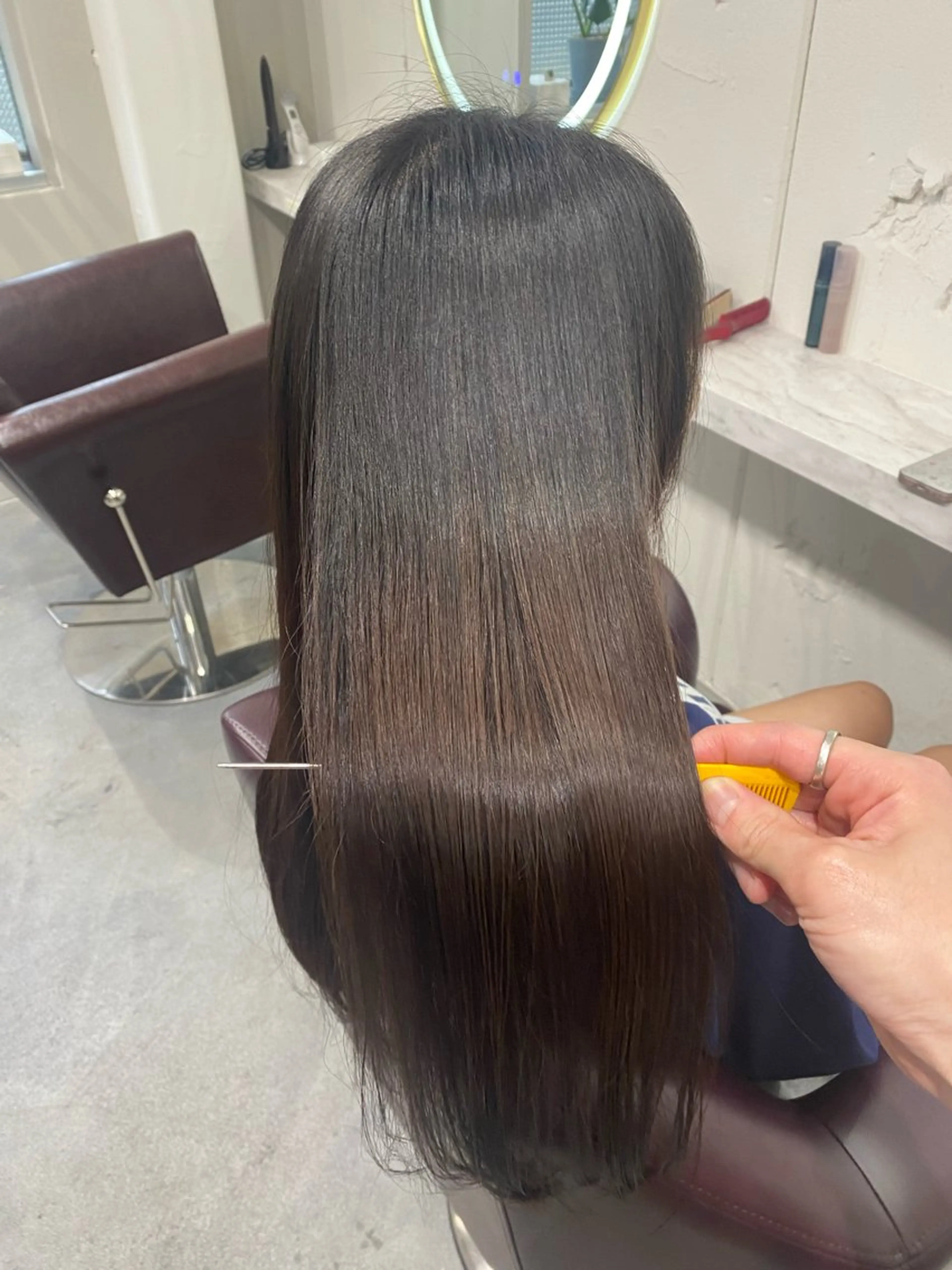 セミロング 髪質改善 トリートメント 梅田中崎町髪質改善 /オキヒロト/エコルのヘアスタイル