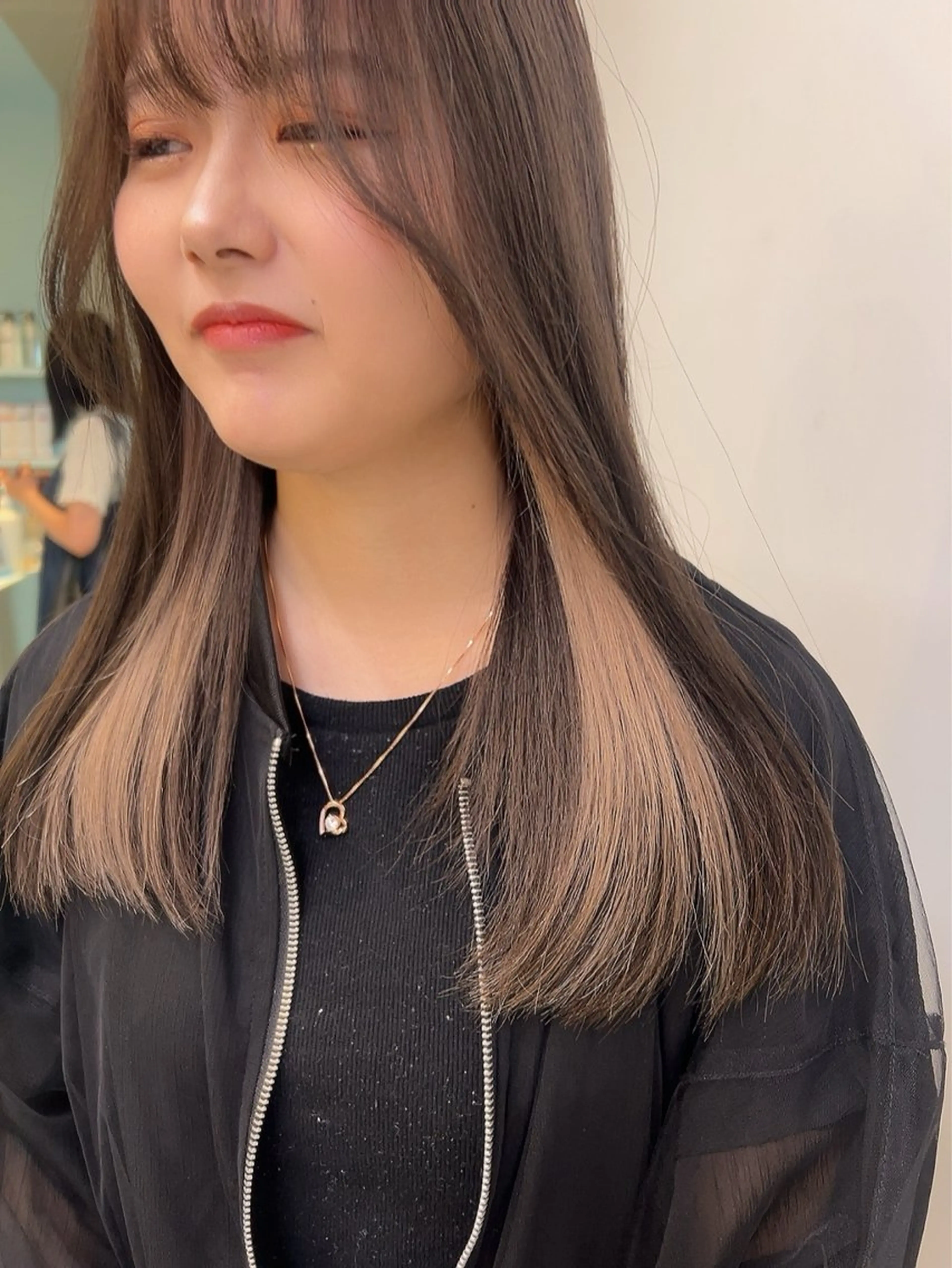 セミロング カラー ヘアカラー トリートメント ヘッドスパ ヘアセット 🥞ベージュ系カラー 【すずきりほ】🥞のヘアスタイル