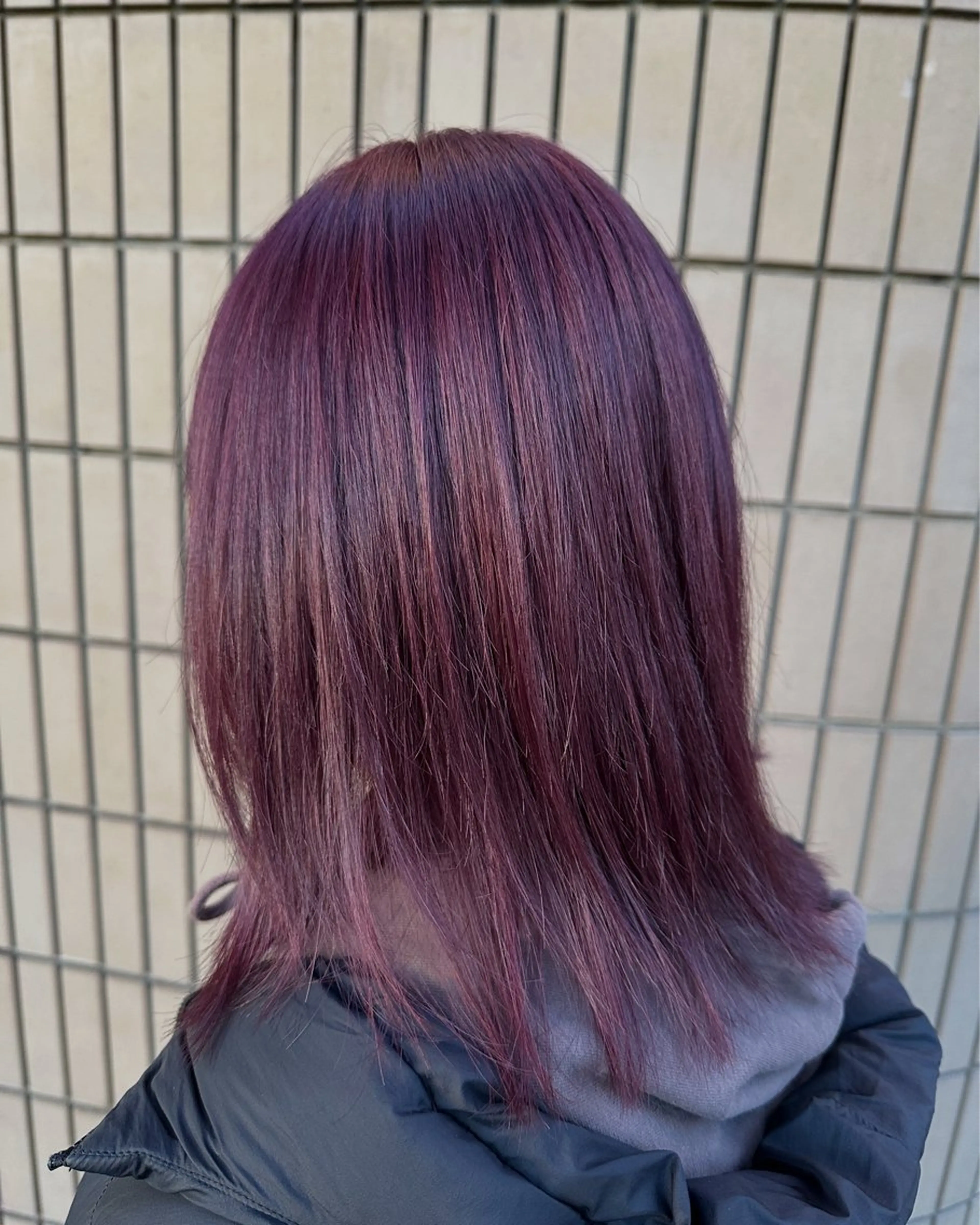 ミディアム カラー パープルカラー ブリーチ/艶カラー カノ🌼のヘアスタイル