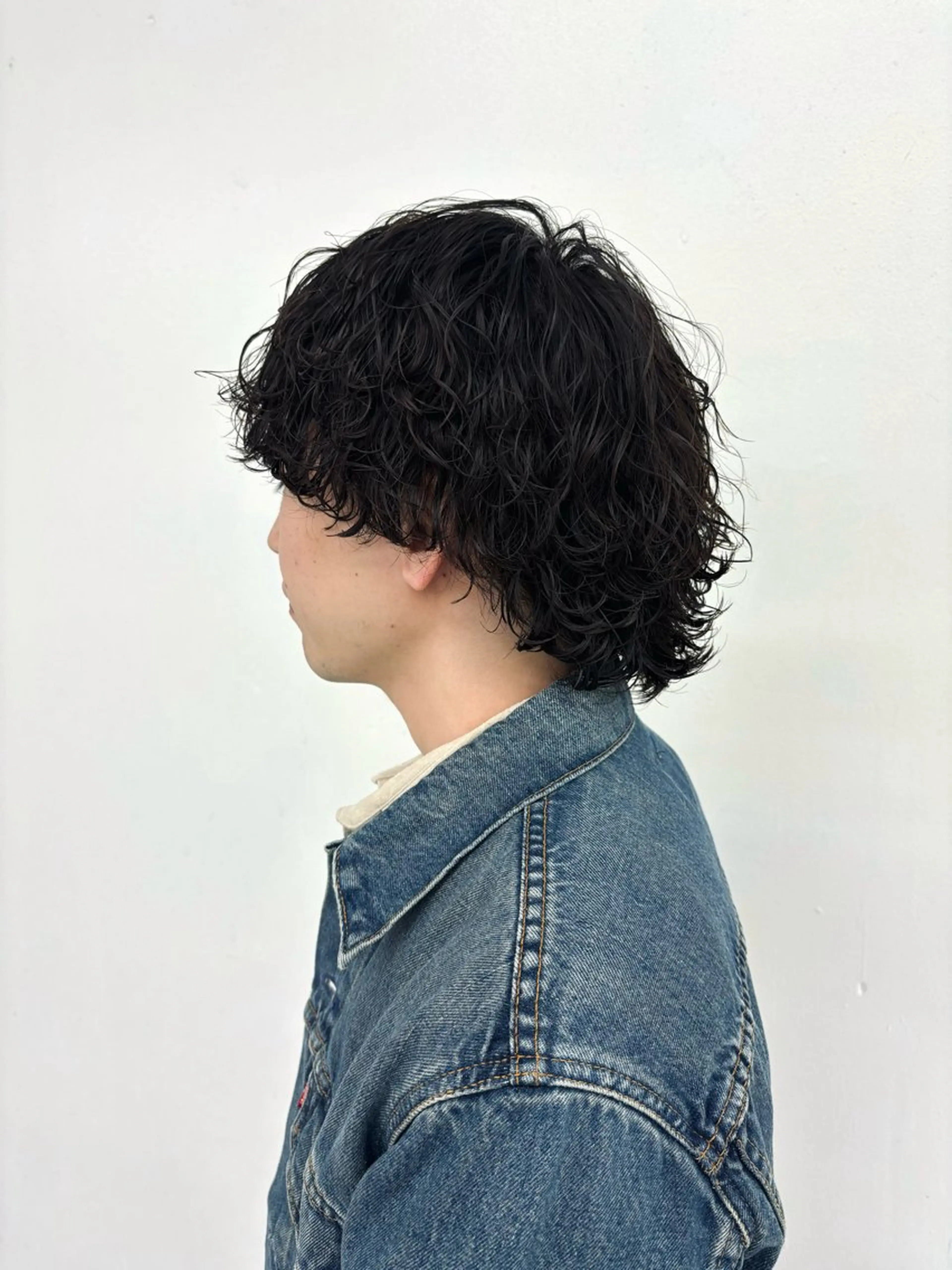 パーマ メンズ カット パーマ スパイキーパーマ 柏NO1 藤本葉のヘアスタイル