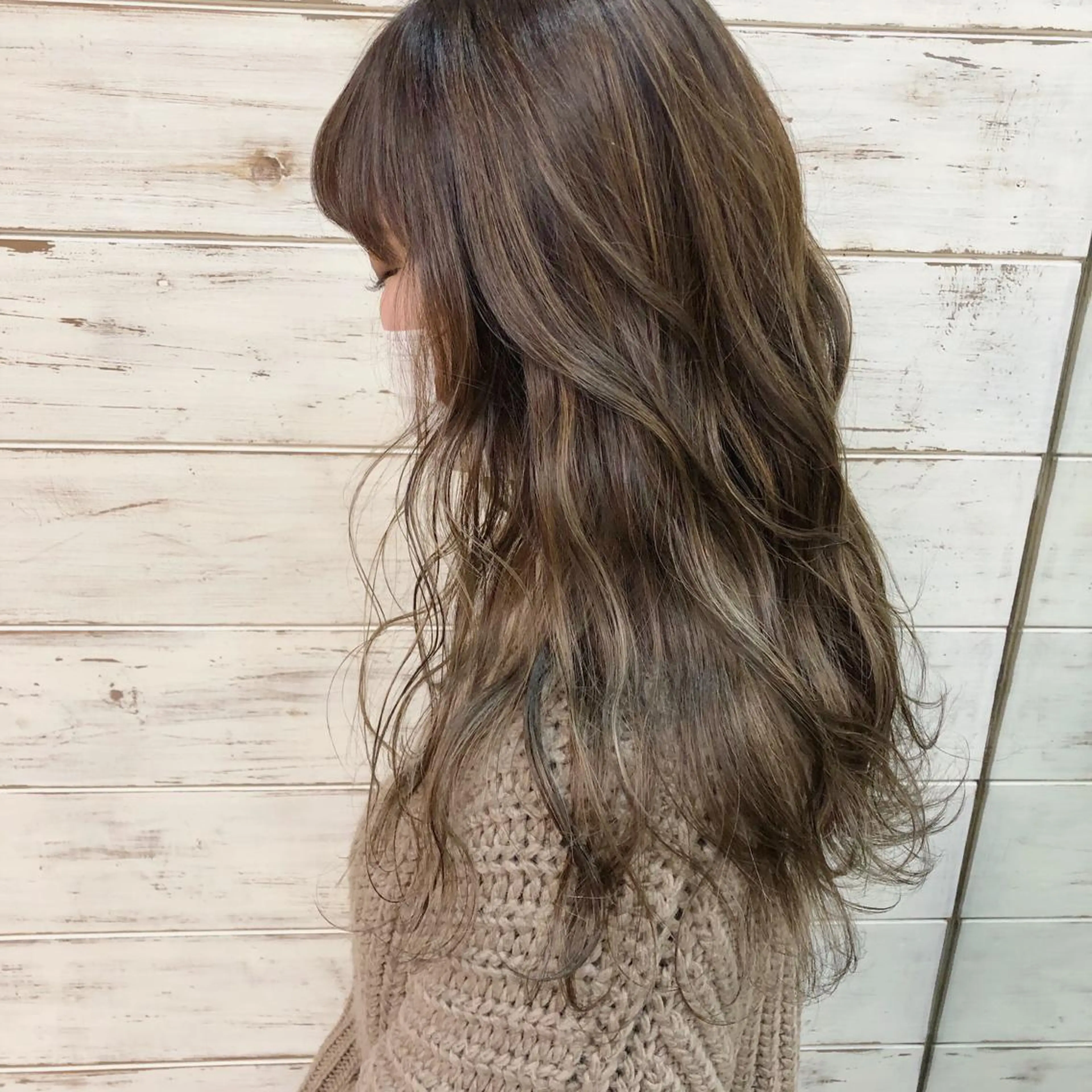 セミロング カラー レイヤー/高橋 みく /池下/千種のヘアスタイル