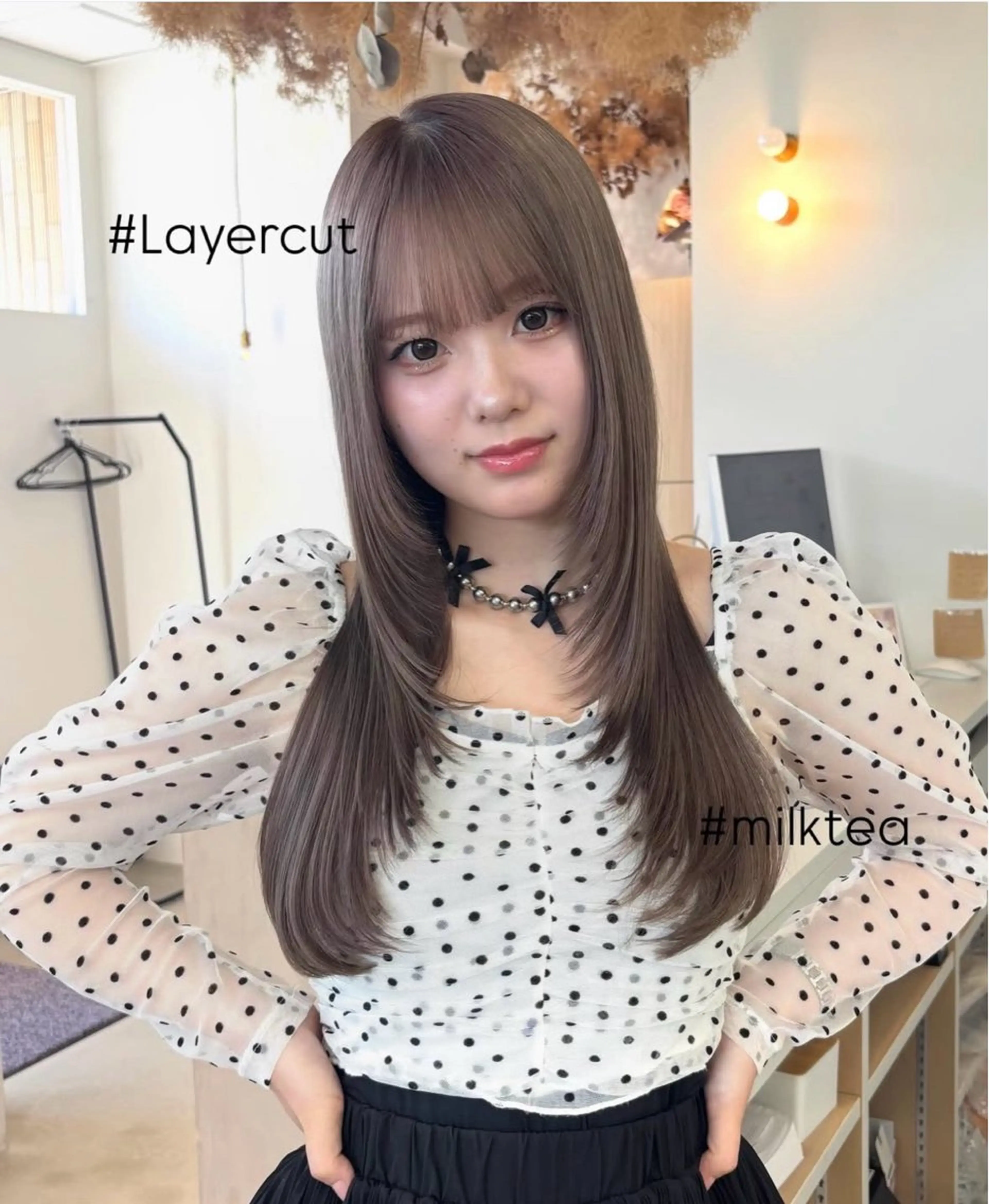 ロング 髪質改善 レイヤーカット トリートメント vince gio 彩織のヘアスタイル
