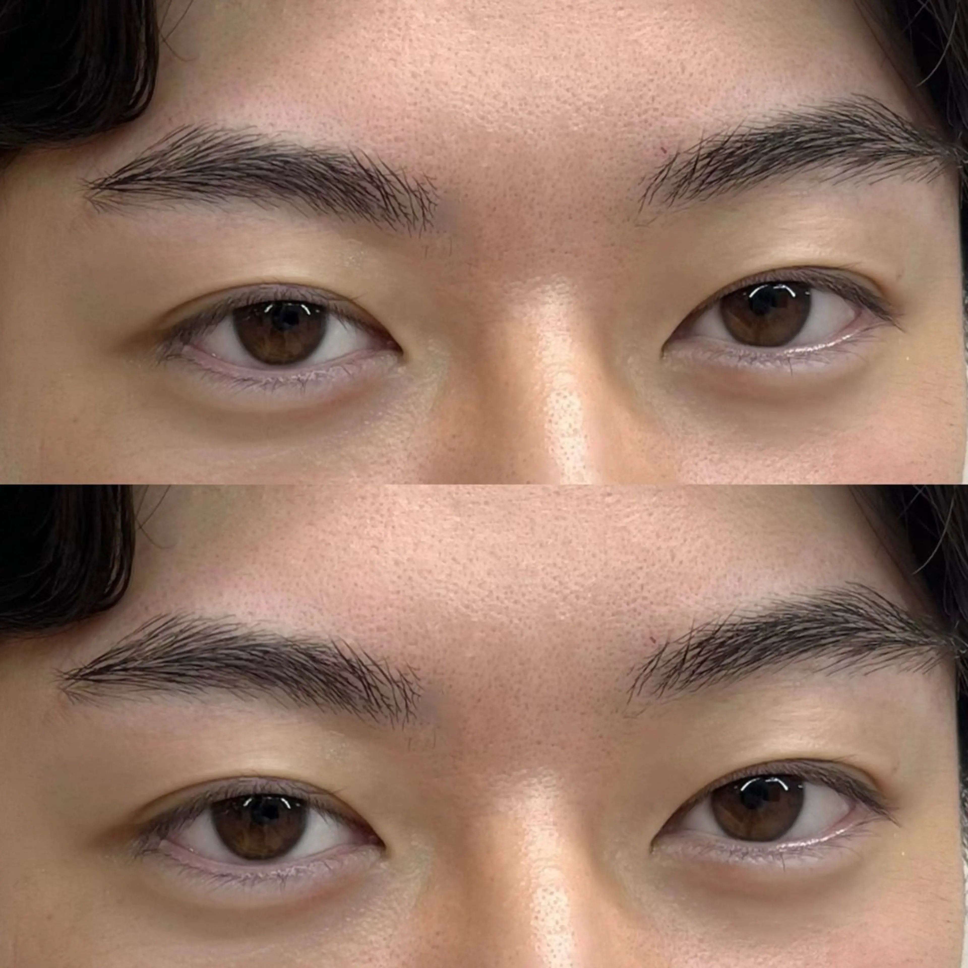 メンズ アイブロウ ワックス脱毛 yuuka🤍 アイブロウのマツエク・マツパデザイン