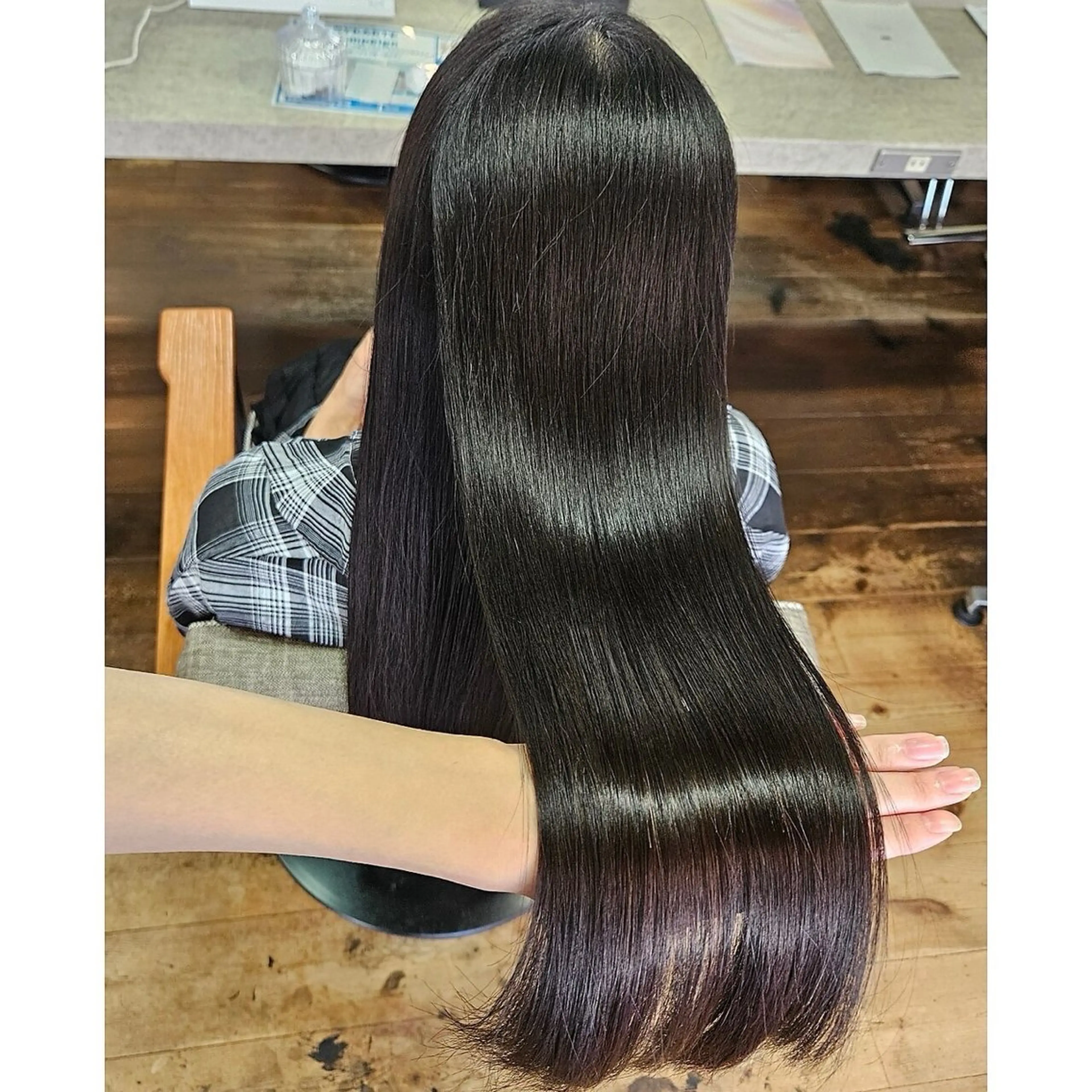 ロング カラー パーマ ブリーチ 髪質改善 ロング トリートメント 酸性ストレート 💎髪質改善専門 jewel boxのヘアスタイル