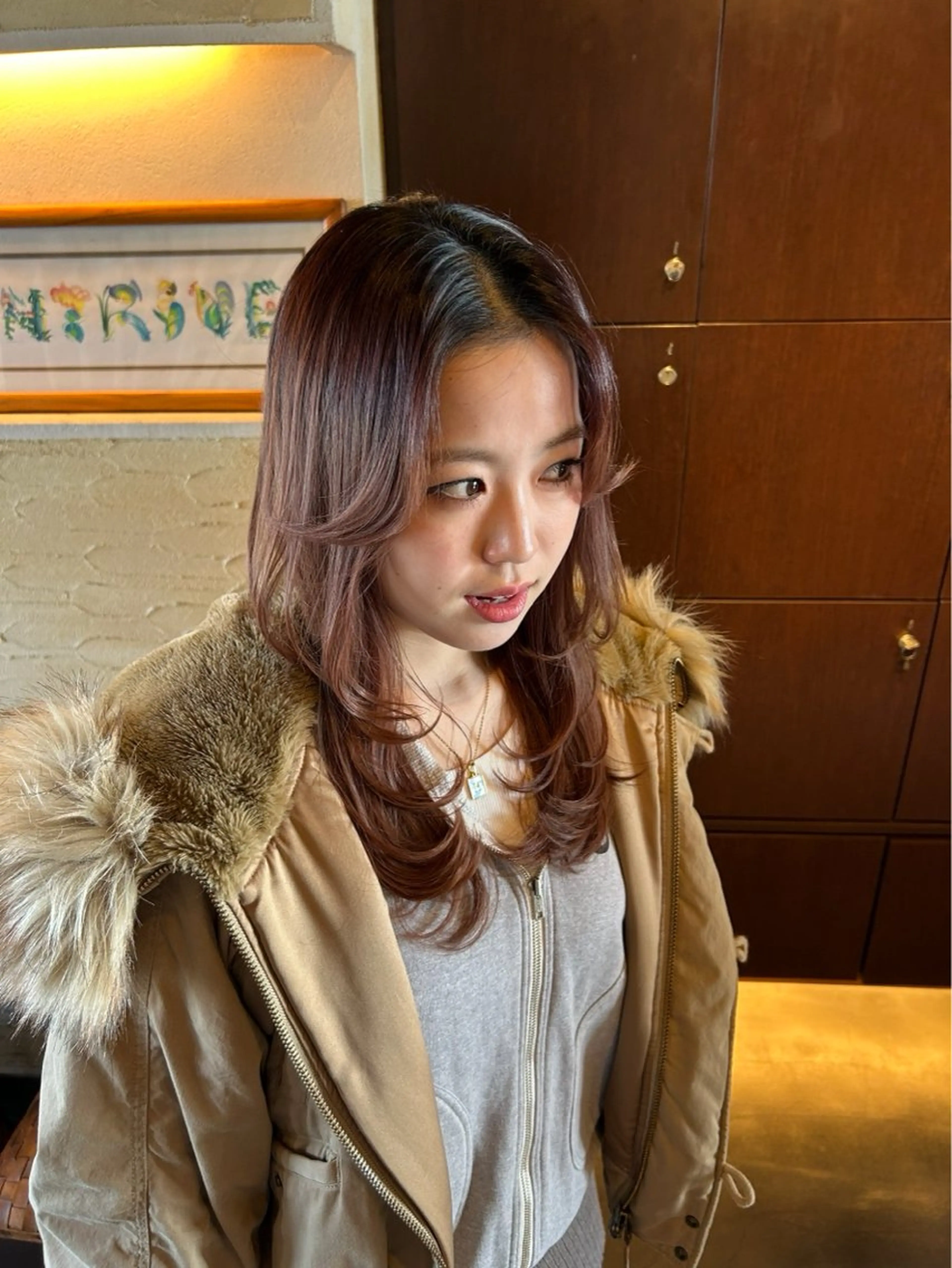 ミディアム 茅ヶ崎/縮毛矯正 ワンカラー/すずかのヘアスタイル