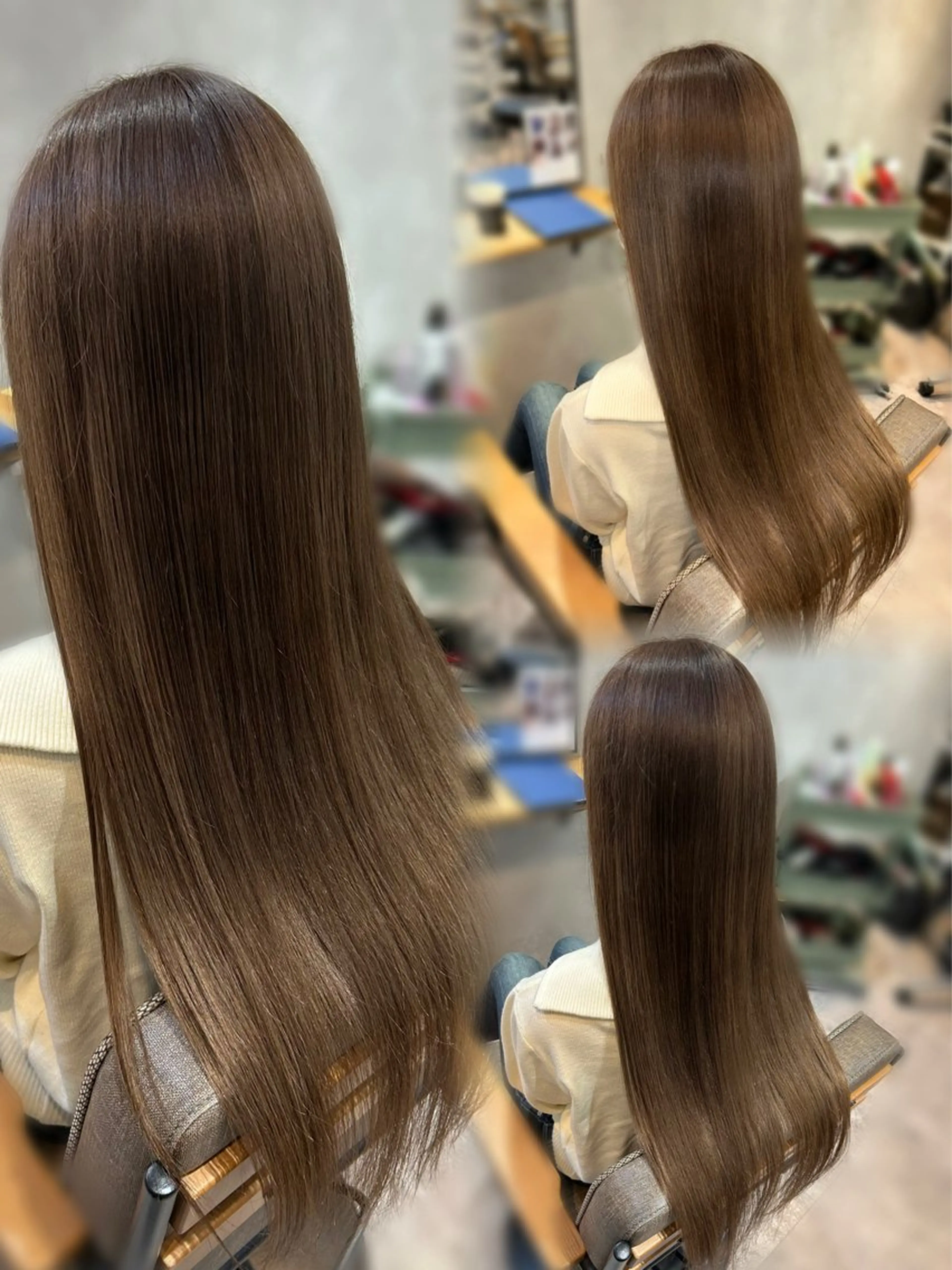 ロング カラー 透明感カラー 縮毛矯正 トリートメント ヘアカラー トリートメント 🌈半谷 千尋⛅️✨のヘアスタイル