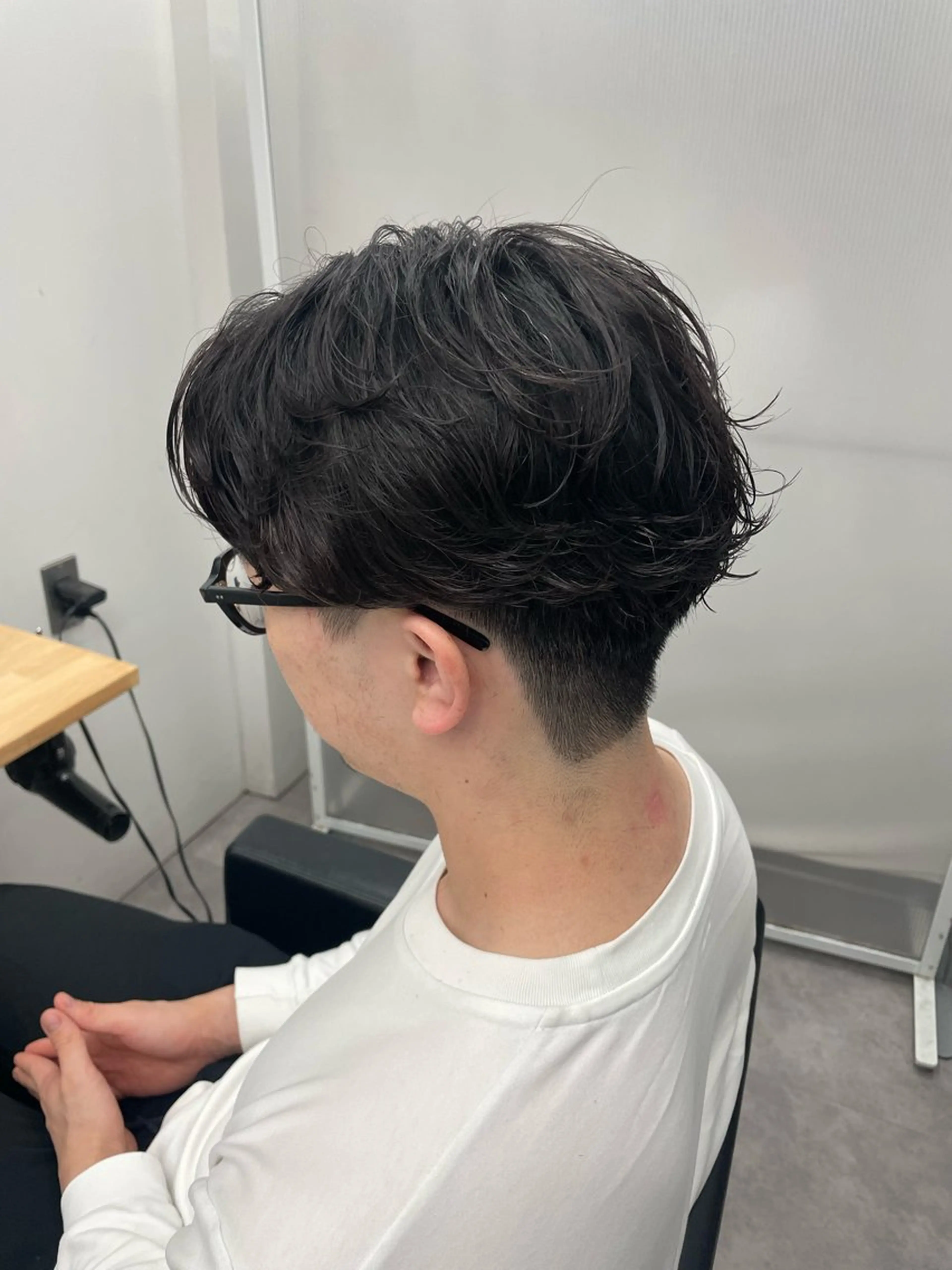 ショート パーマ メンズ カット パーマ 社会人向けパーマ 北千住No.1林和輝のヘアスタイル