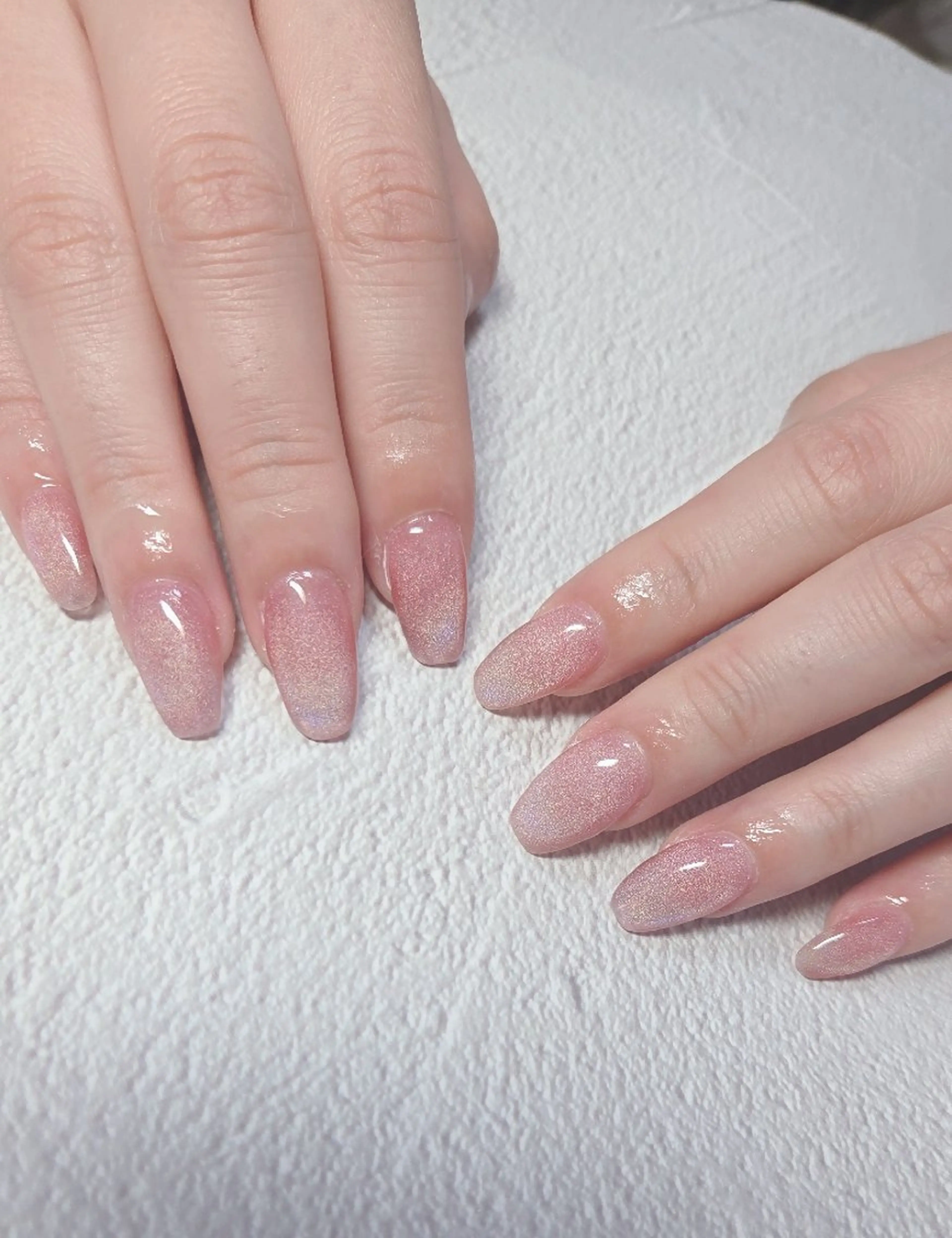 ネイル マグネットネイル オフィスネイル 赤色 ブライダルネイル ハンドネイル flure de neige yukiのネイルデザイン