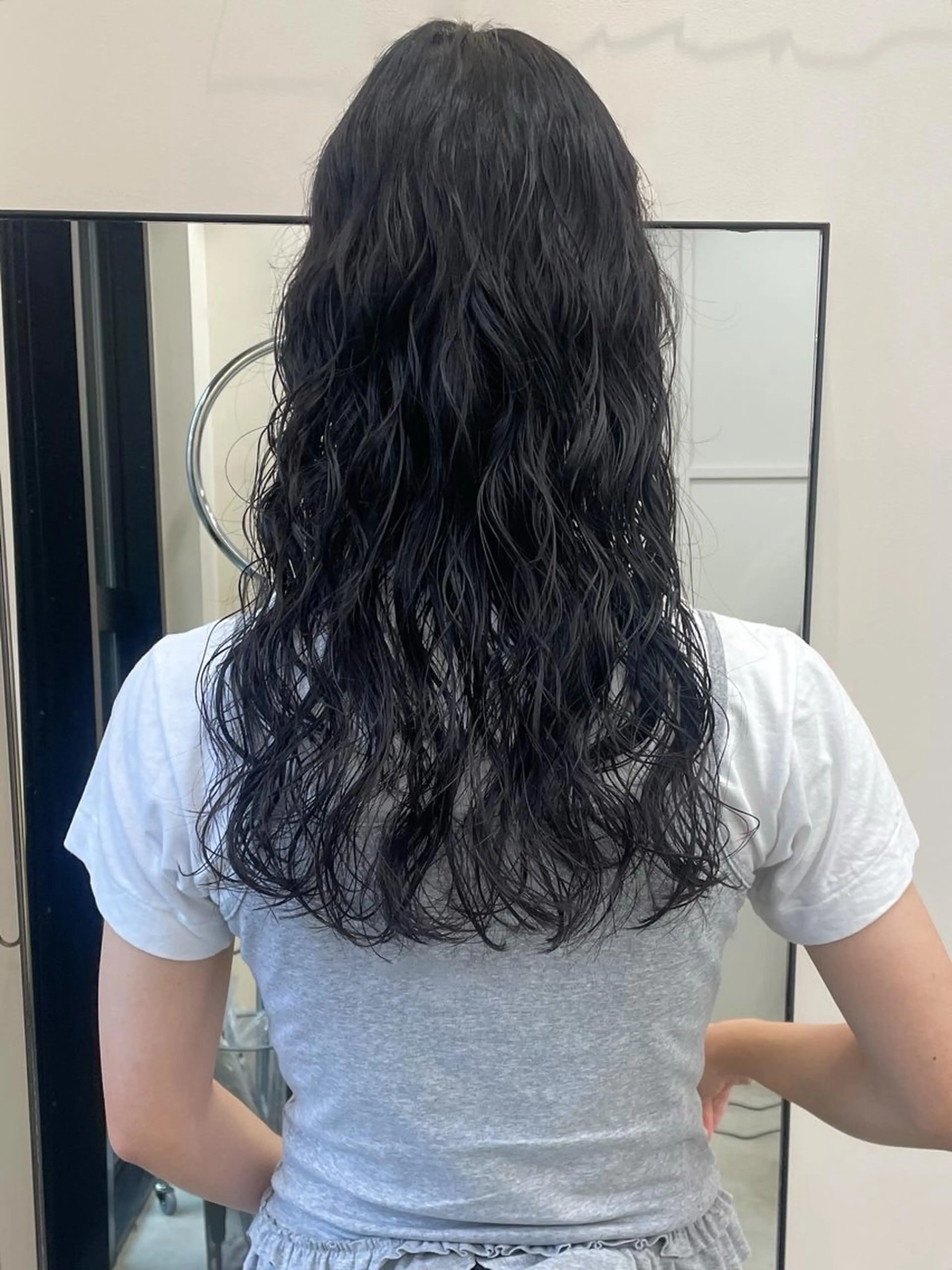 ロング ロング カット パーマ ボブカットモデル/パ ーマ/harunaのヘアスタイル