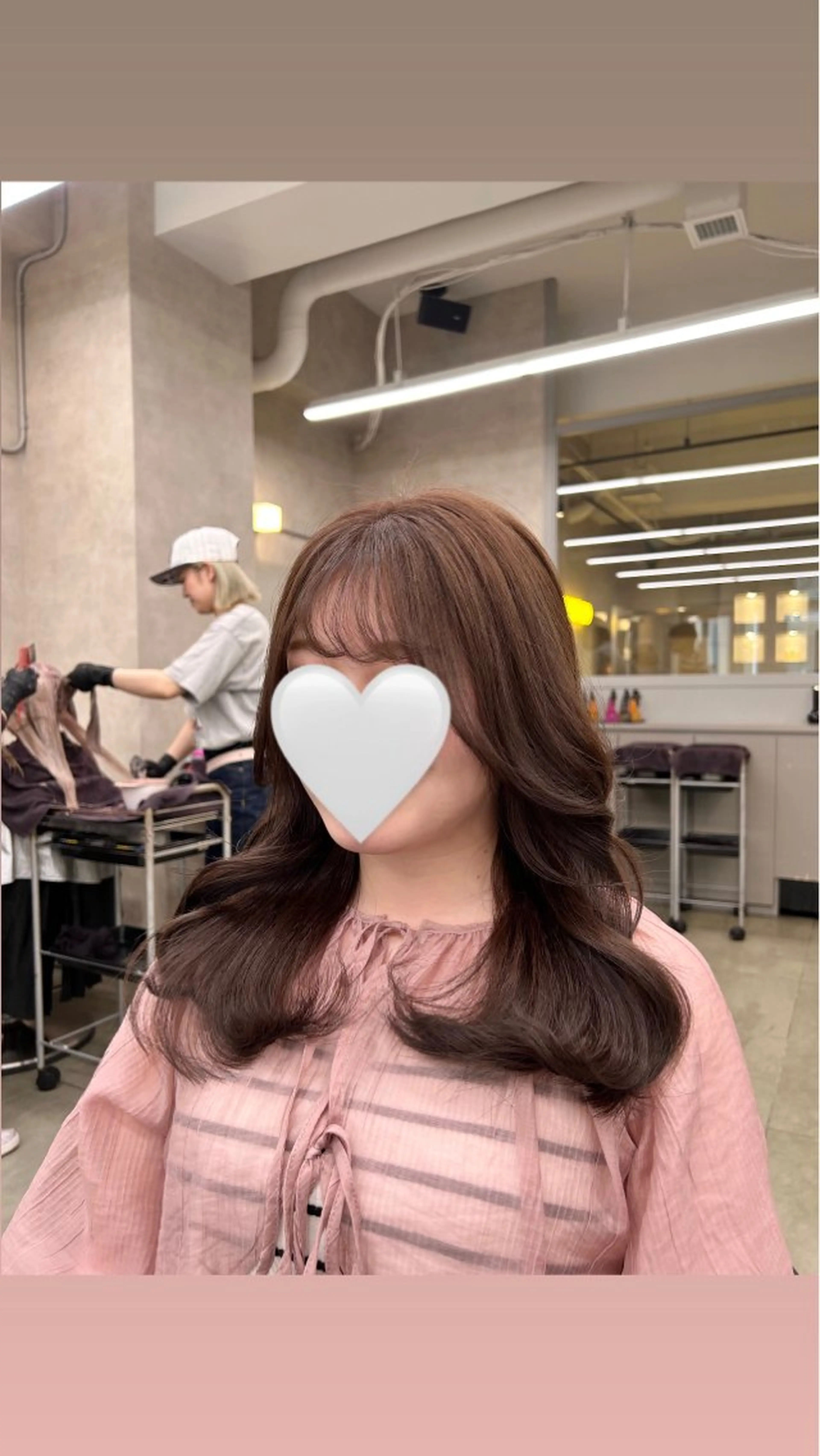 カラー 透明感ベージュ🤎 ナチュラルレイヤーのヘアスタイル