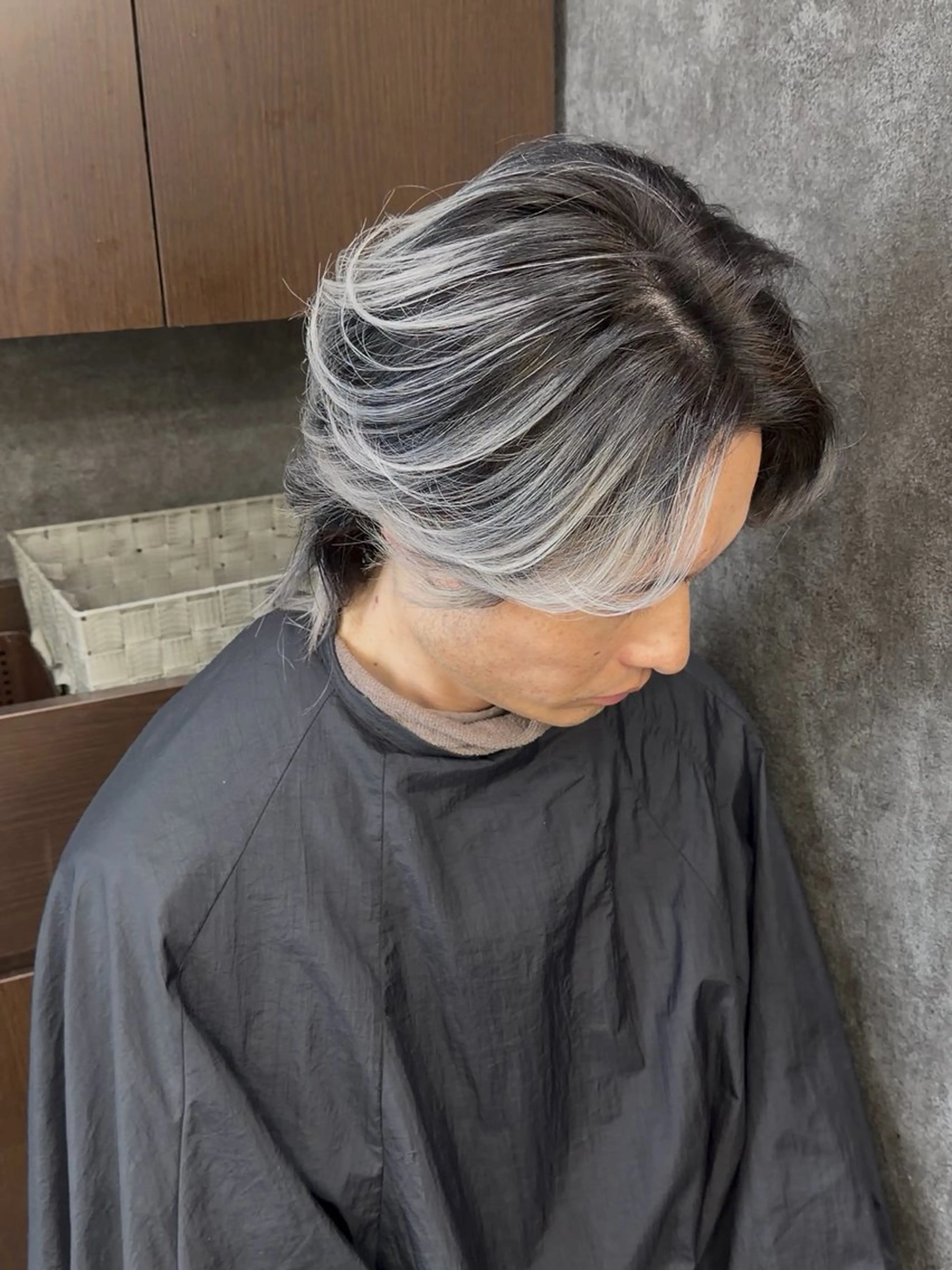 セミロング カラー バレイヤージュ レイヤーカット ヘアカラー トリートメント 橋本翔 /レイヤーカットのヘアスタイル