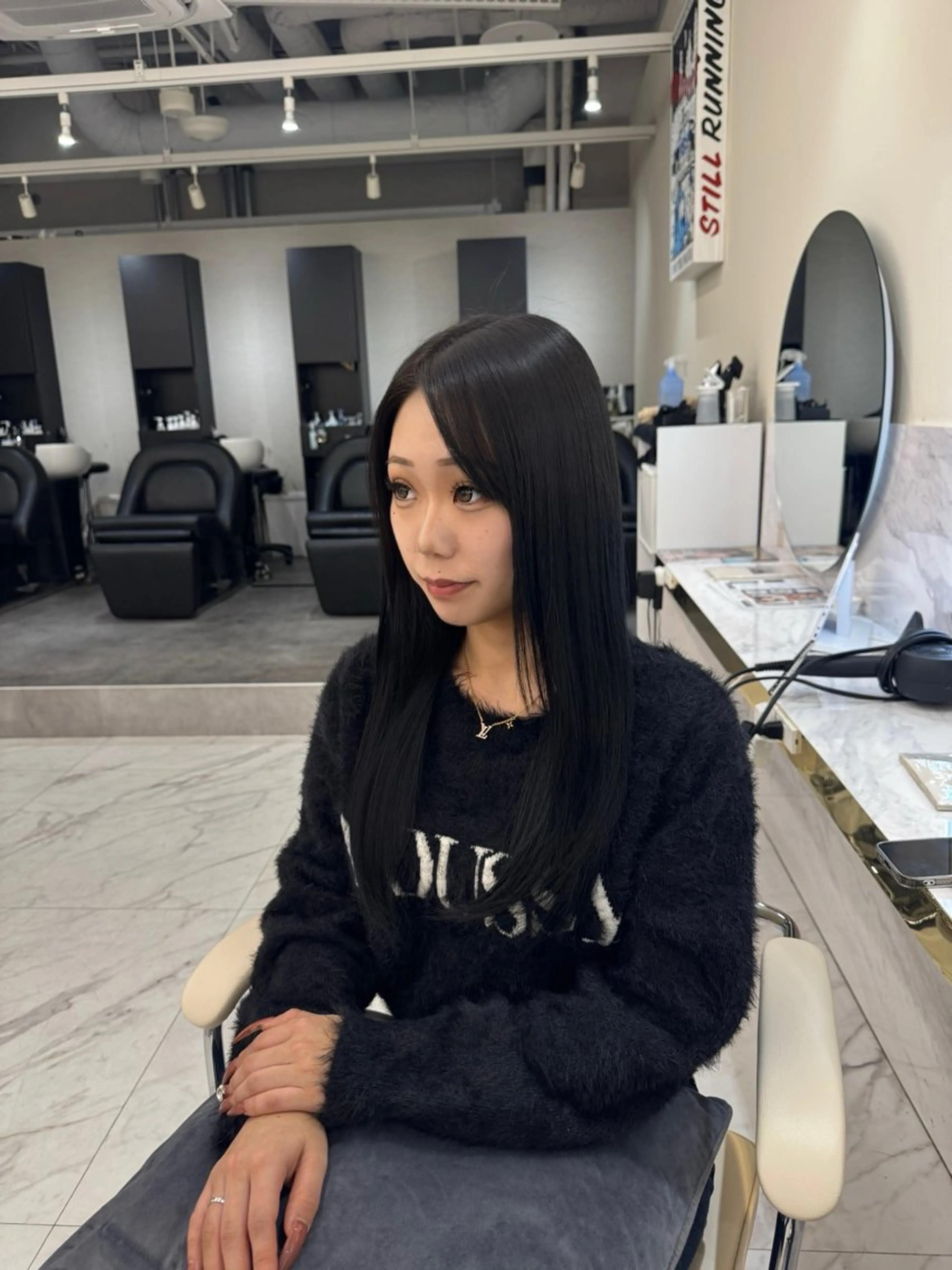 セミロング カラー 透明感カラー 髪質改善 トリートメント ヘアカラー トリートメント 髪質改善🫧 カラー特化/Hinaのヘアスタイル