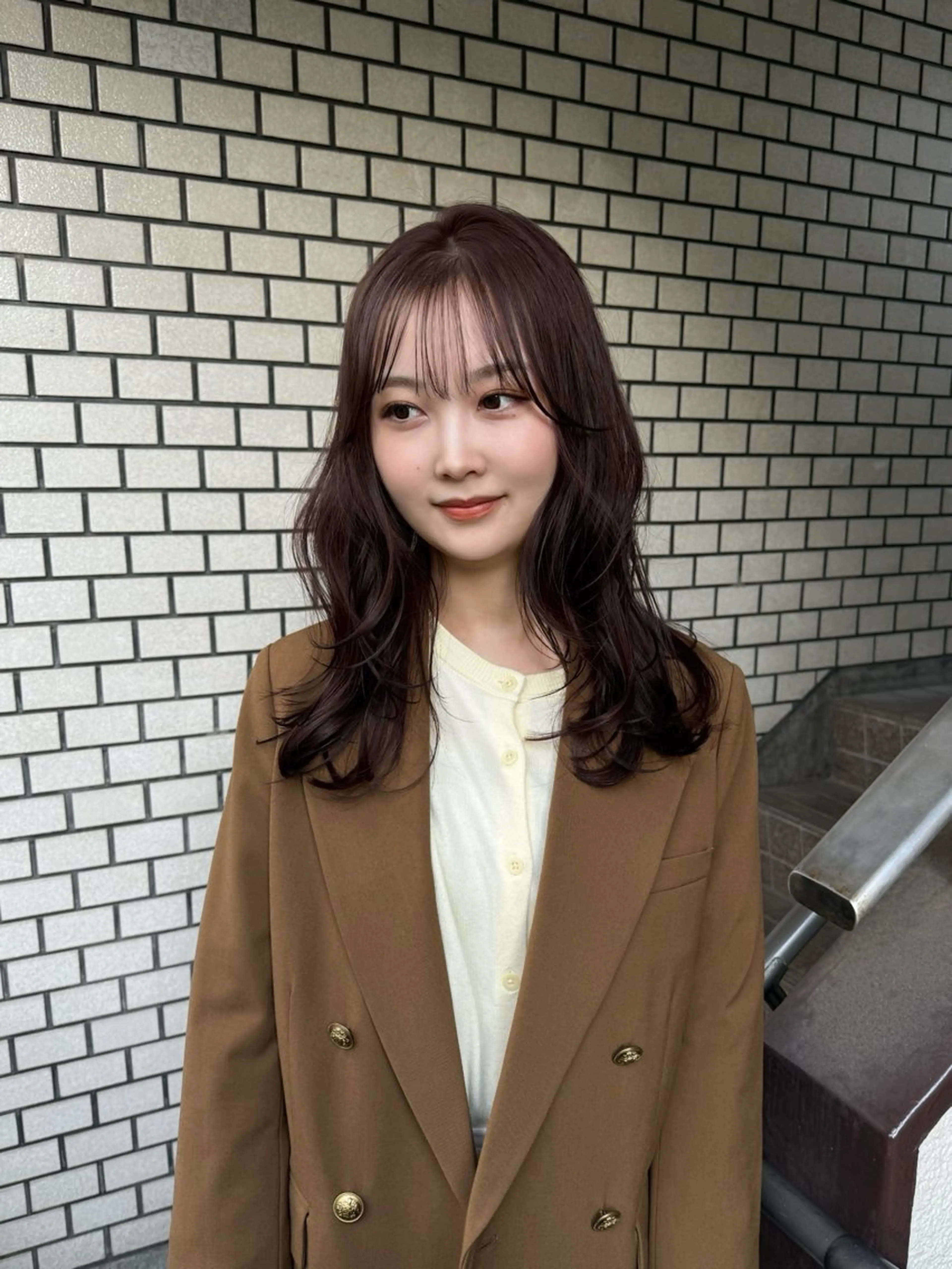 ミディアム カラー カット ヘアカラー トリートメント まろやか透明感カラー ♡MANAのヘアスタイル