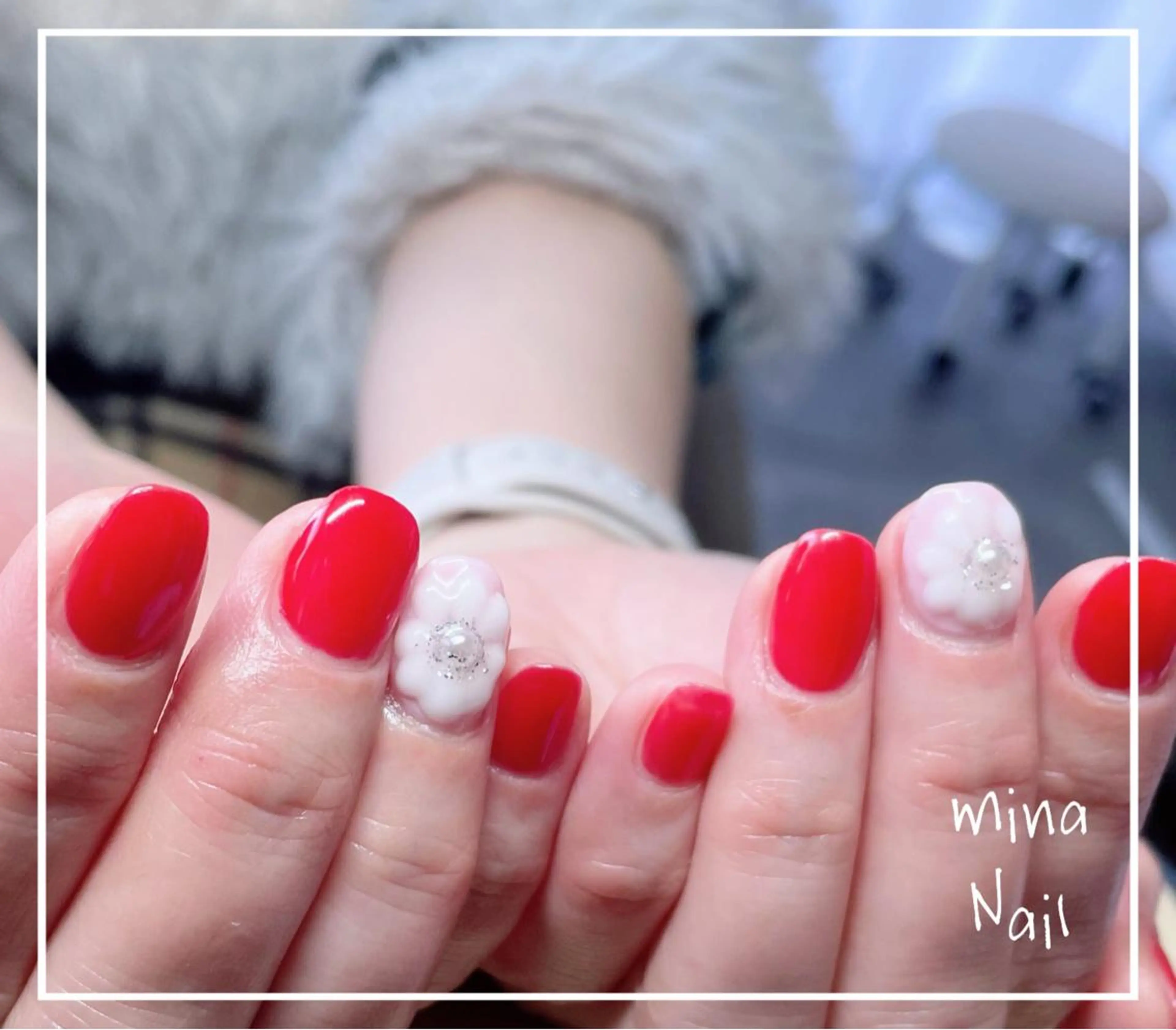 ネイル アートネイル ぷっくりネイル mina Nailのネイルデザイン