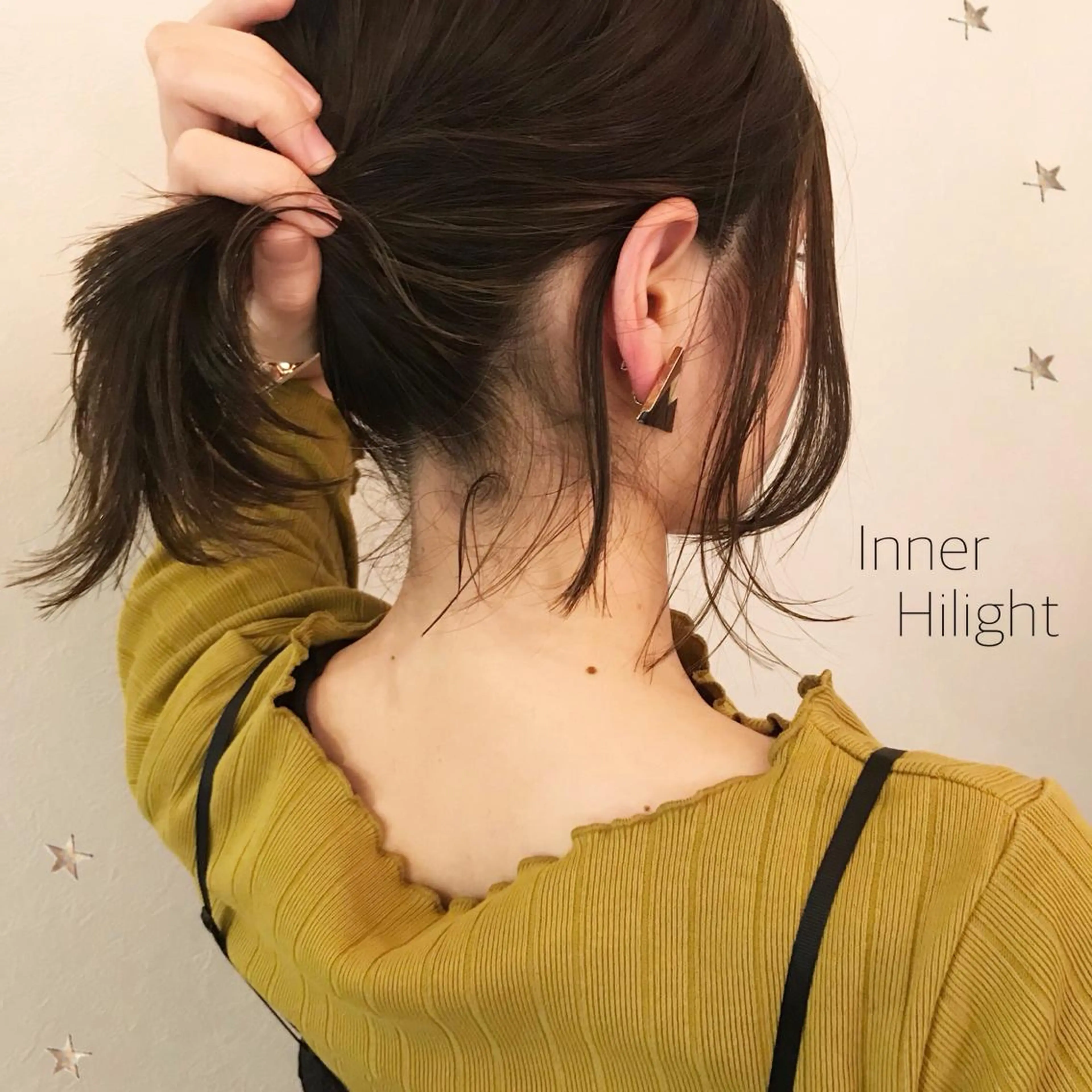 ミディアム カラー 市川 千夏のヘアスタイル