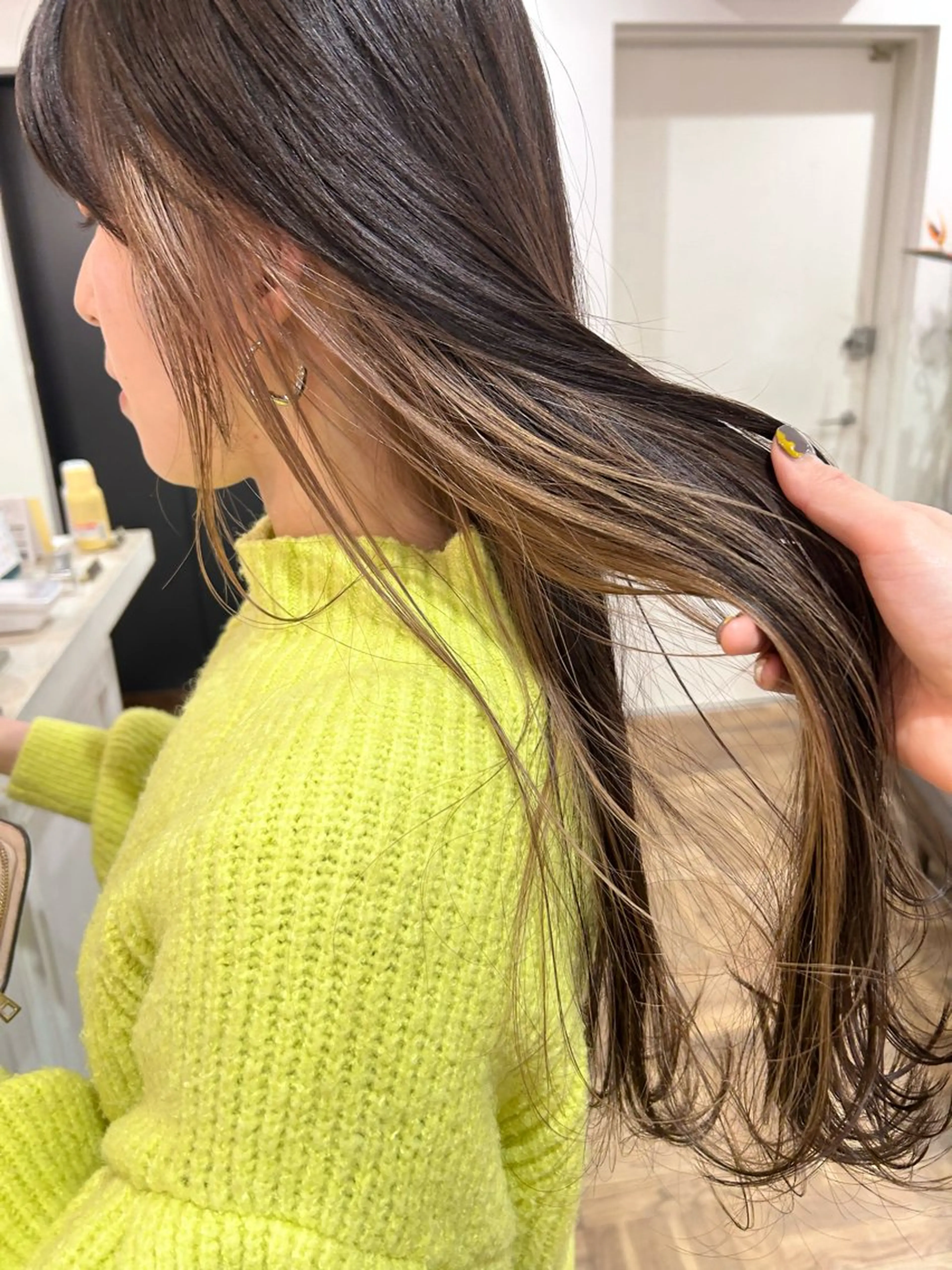 ロング 縮毛矯正 梅田/透明感カラー /ひかるのヘアスタイル
