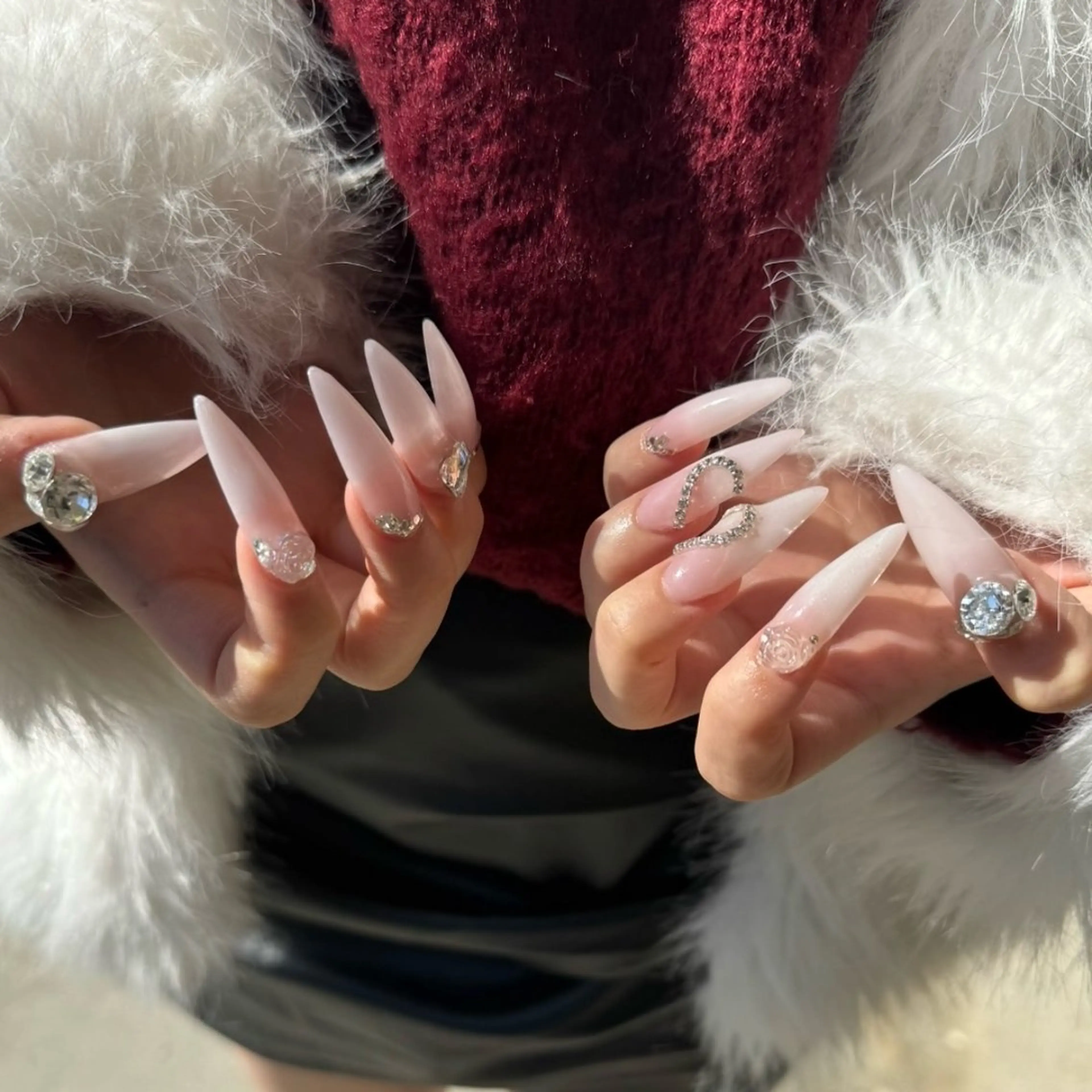 ネイル アートネイル ロングネイル 持ち込み nailsalon 702  小夏のネイルデザイン