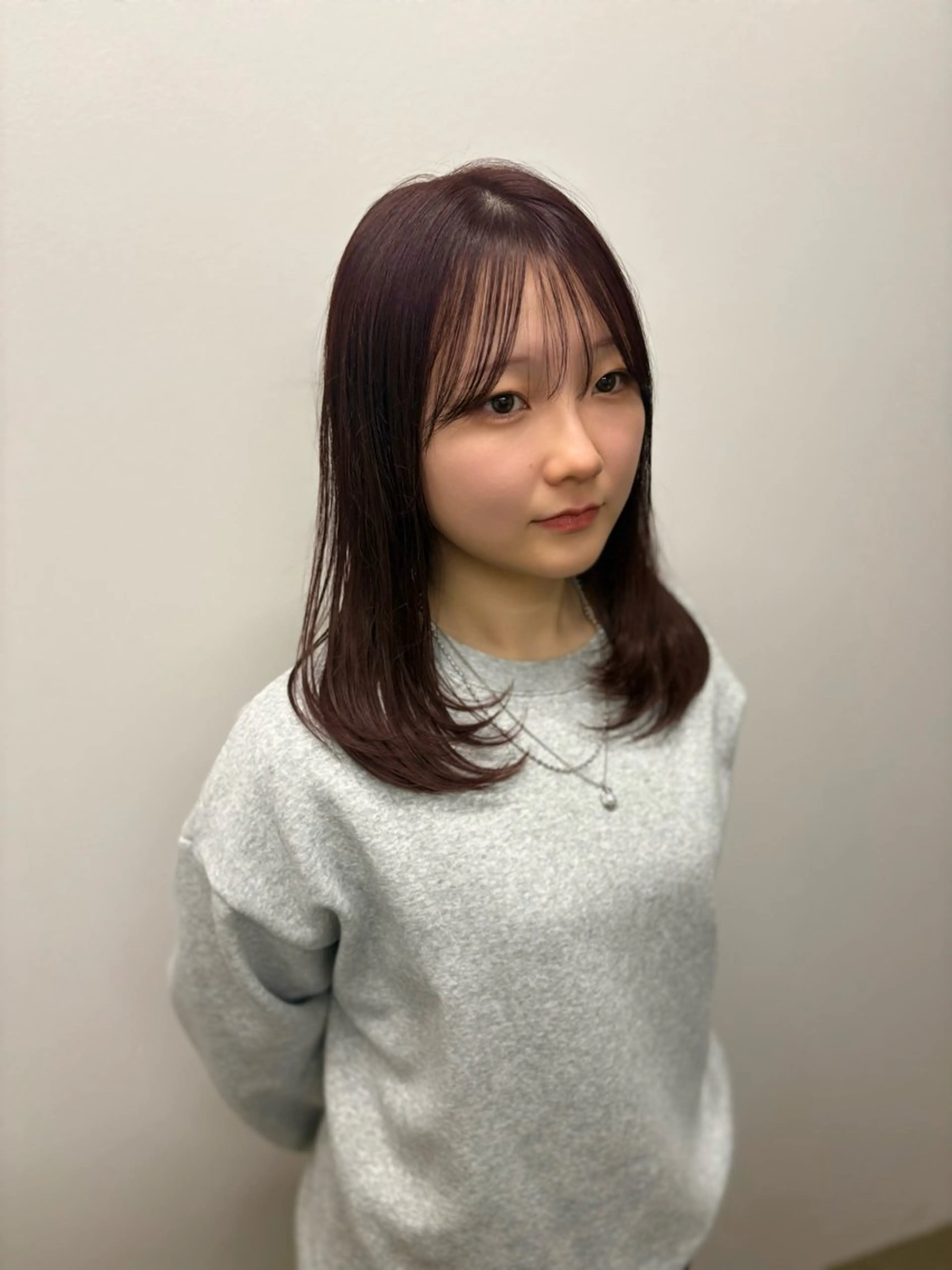 セミロング カット ヘアカラー レイヤーカット/ ナカジのヘアスタイル