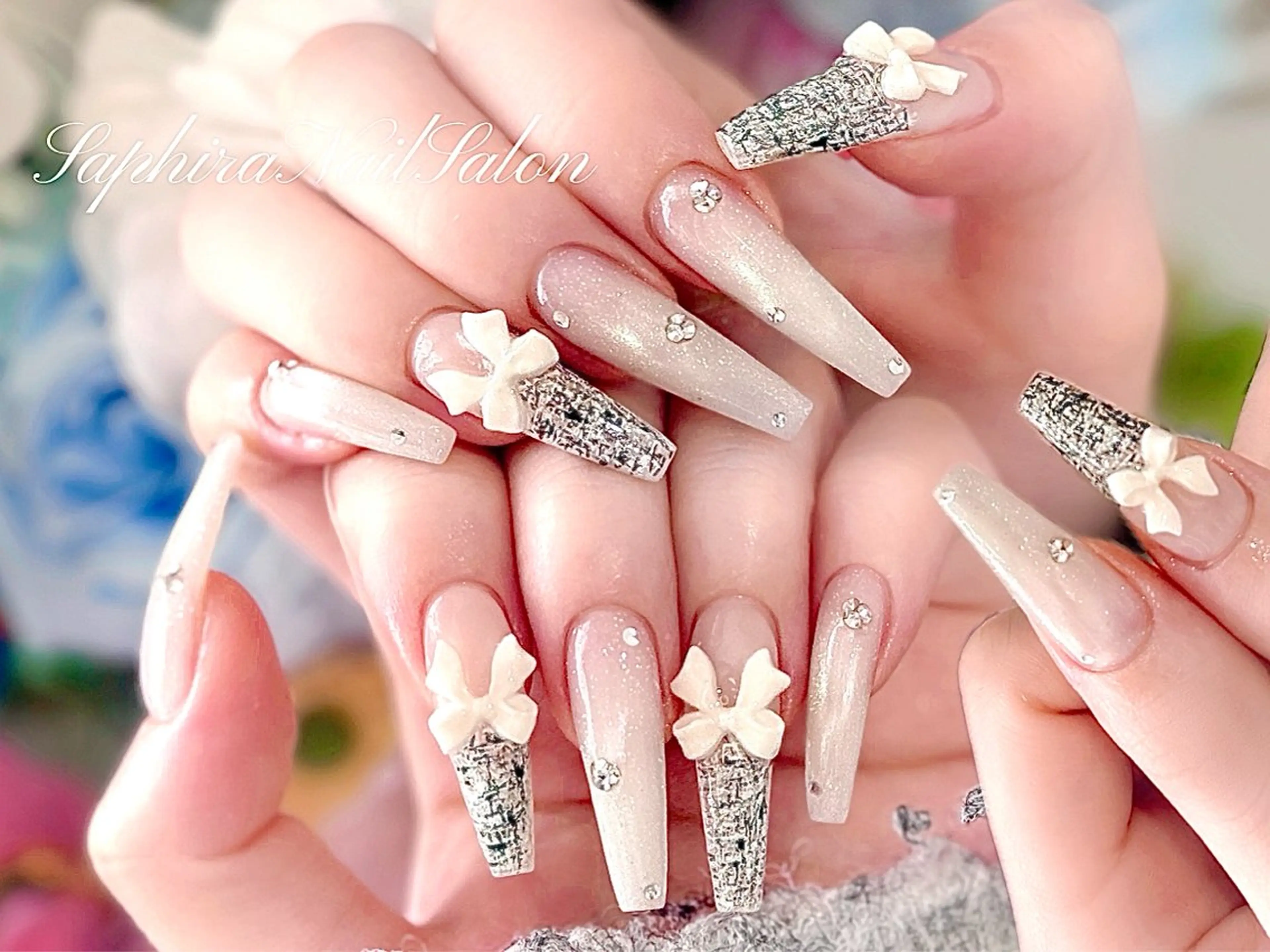 カラー ハンドネイル Saphiraネイル サロン錦糸町のネイルデザイン
