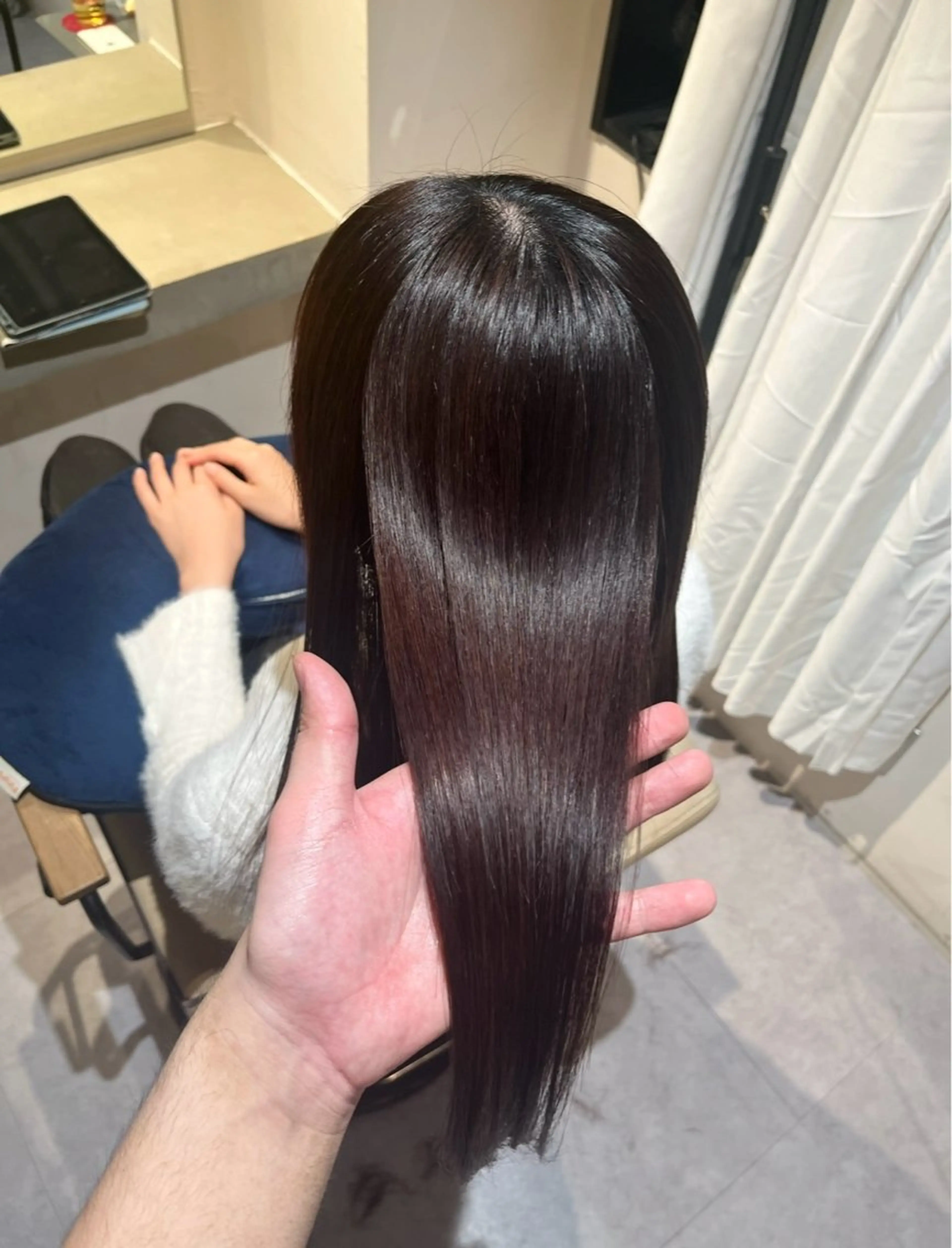 セミロング 縮毛矯正 トリートメント 必ず笑顔で帰っていた だきます！安田祐貴のヘアスタイル