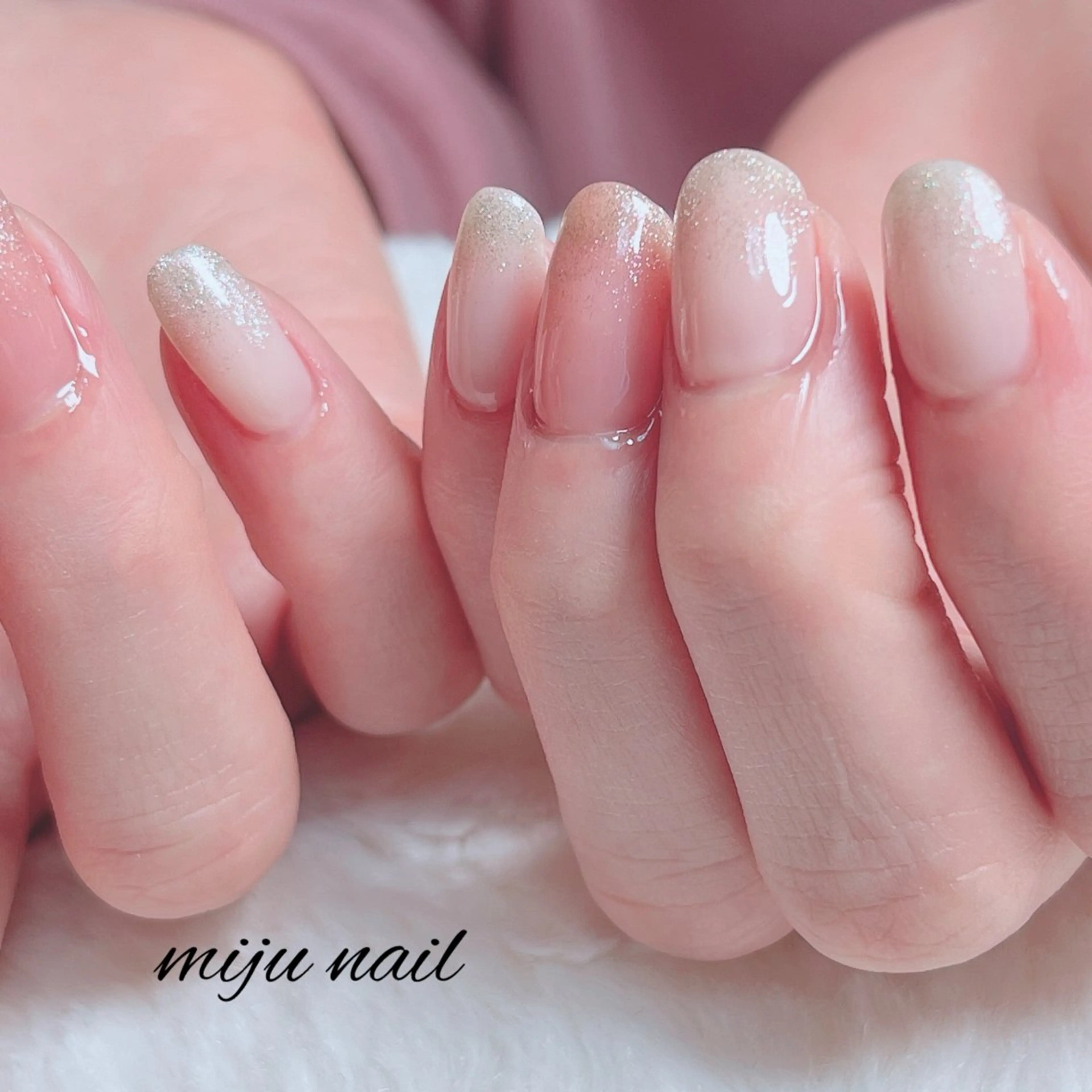 ネイル ❁miju nail 大人上品/自爪育成のネイルデザイン