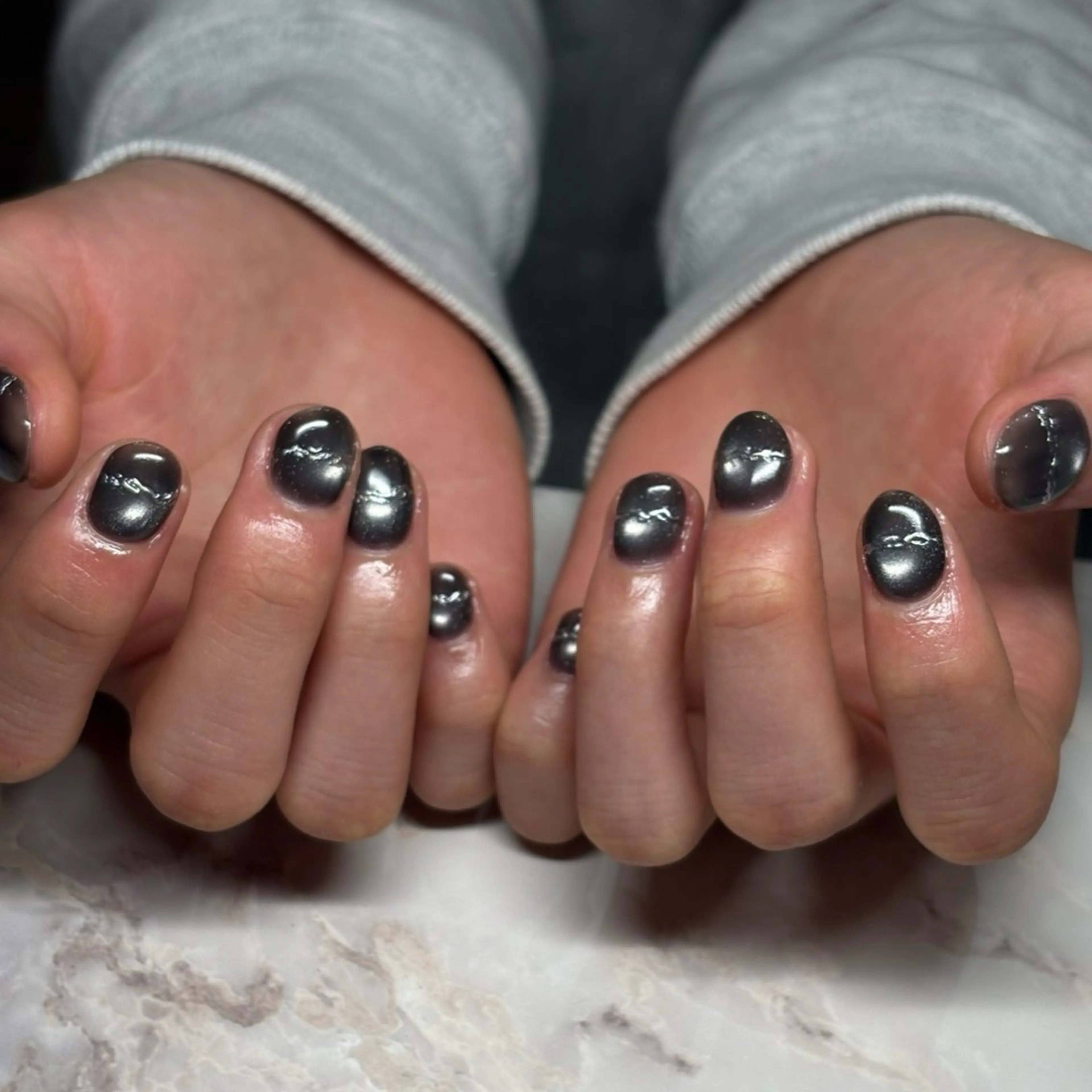 ネイル アートネイル メンズネイル ミラーネイル ハンドネイル 🦋hana / nail / AOのネイルデザイン