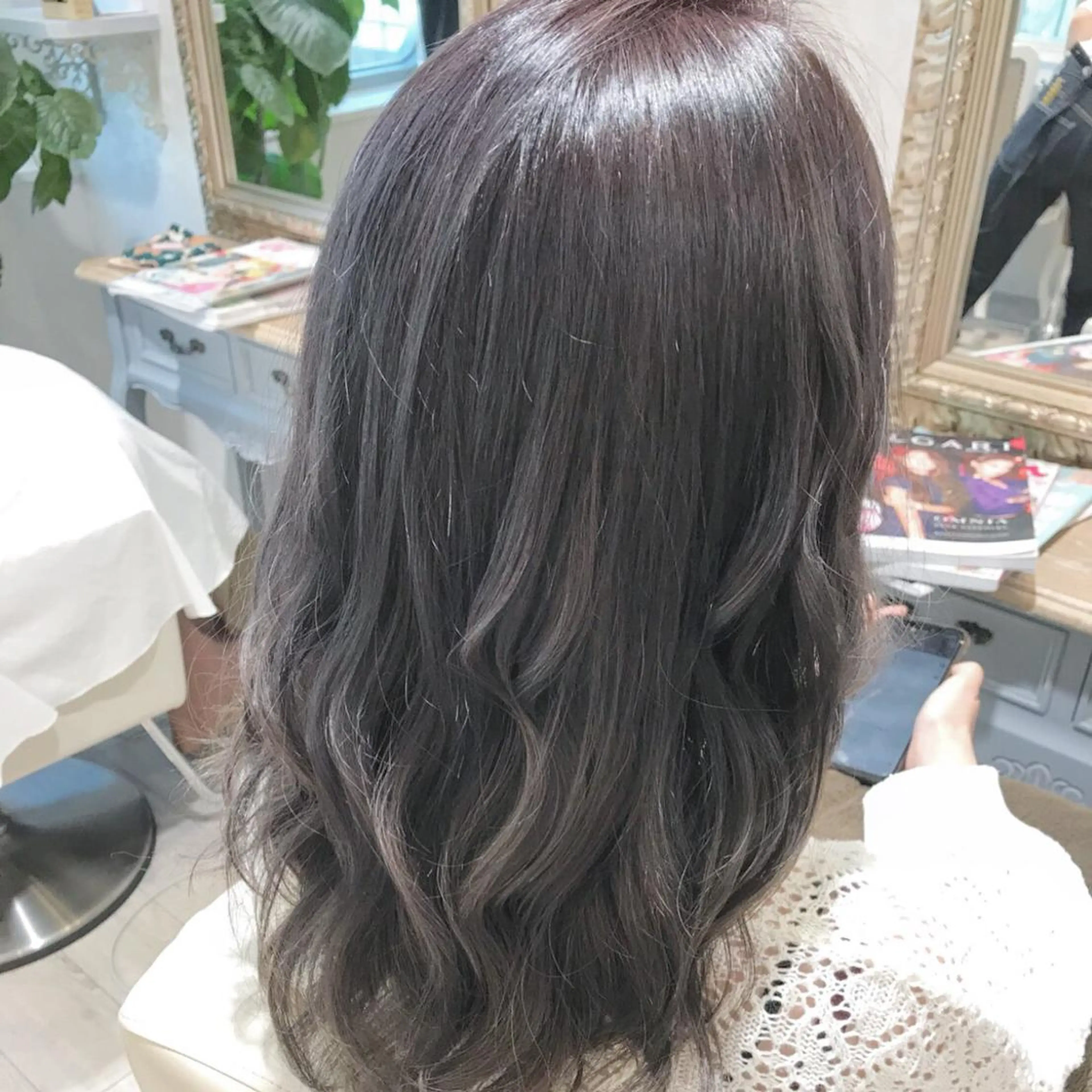 ロング カラー ラベンダーカラー color coutureのヘアスタイル