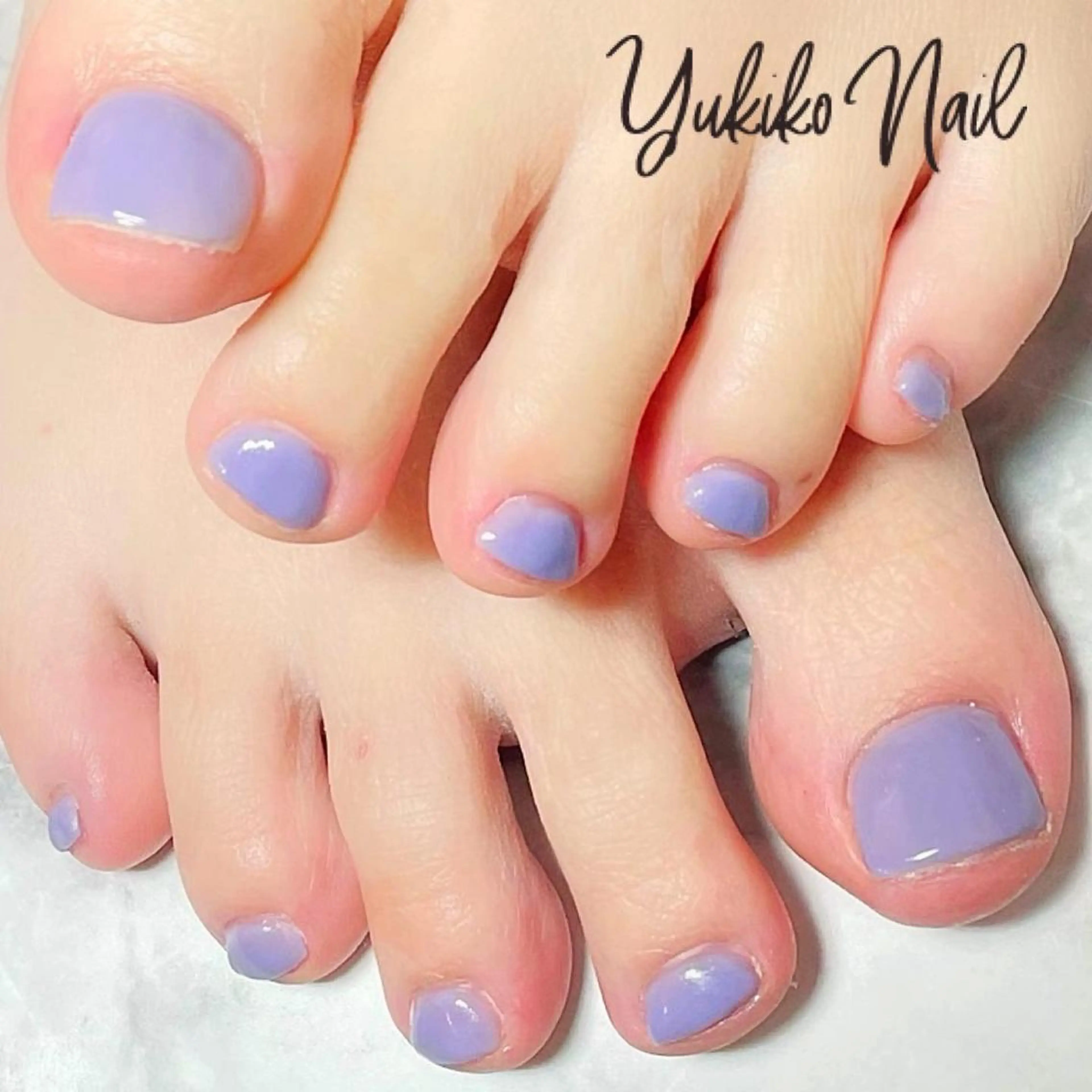 ネイル フットネイル ワンカラーネイル フットネイル ユキコ ネイルのネイルデザイン