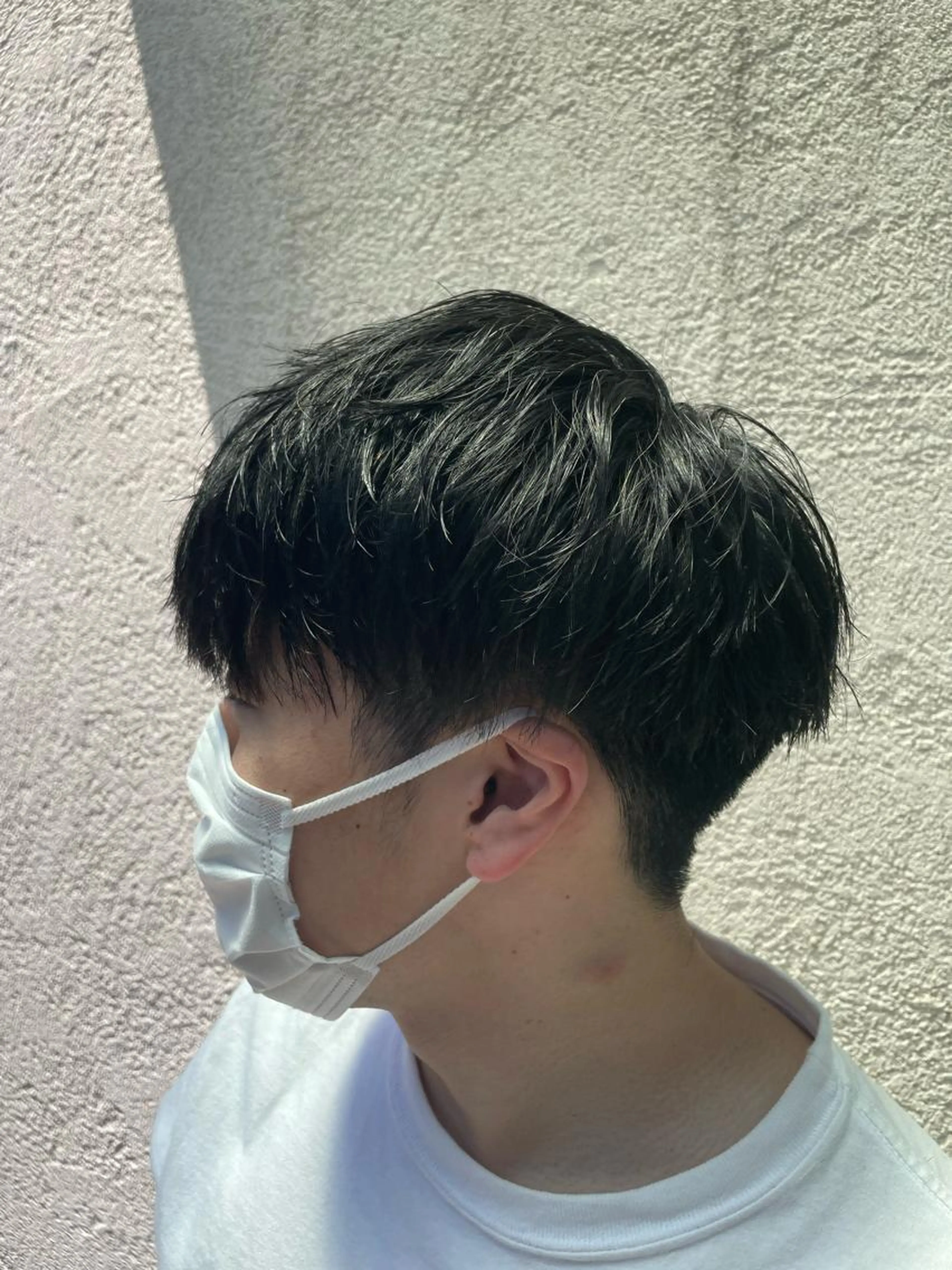 大学生メンズカットの写真