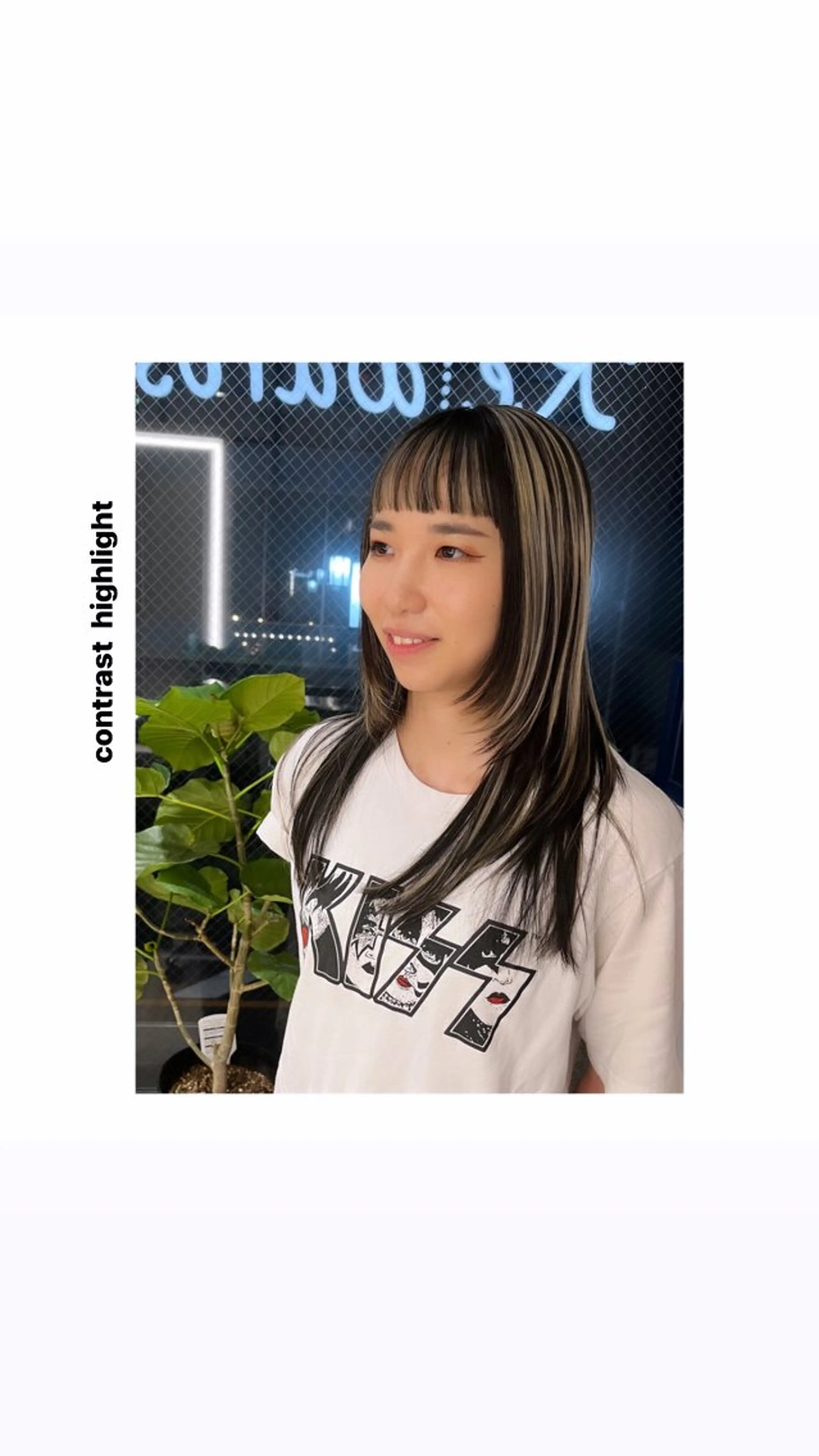 ミディアム カラー ハイライトカラー ハイライト カット ヘアカラー トリートメント hiro【沿線で叶う 似合わせhair】のヘアスタイル